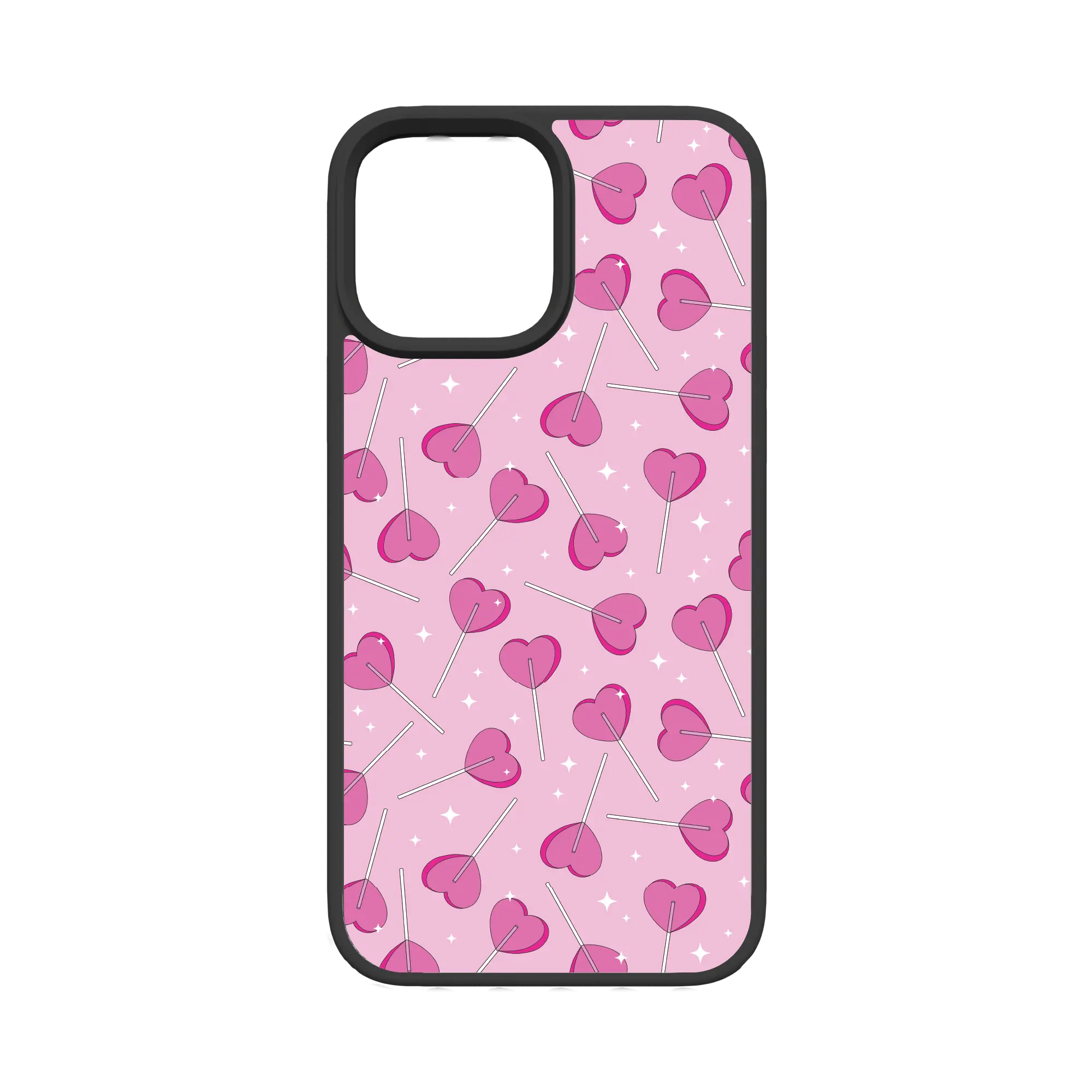 Apple-iPhone-12-Pro-Max-Crystal-Clear Sucker 4 Luv | Custom MagSafe Pink Heart Lollipop Case for Apple iPhone 12 Series cellhelmet cellhelmet