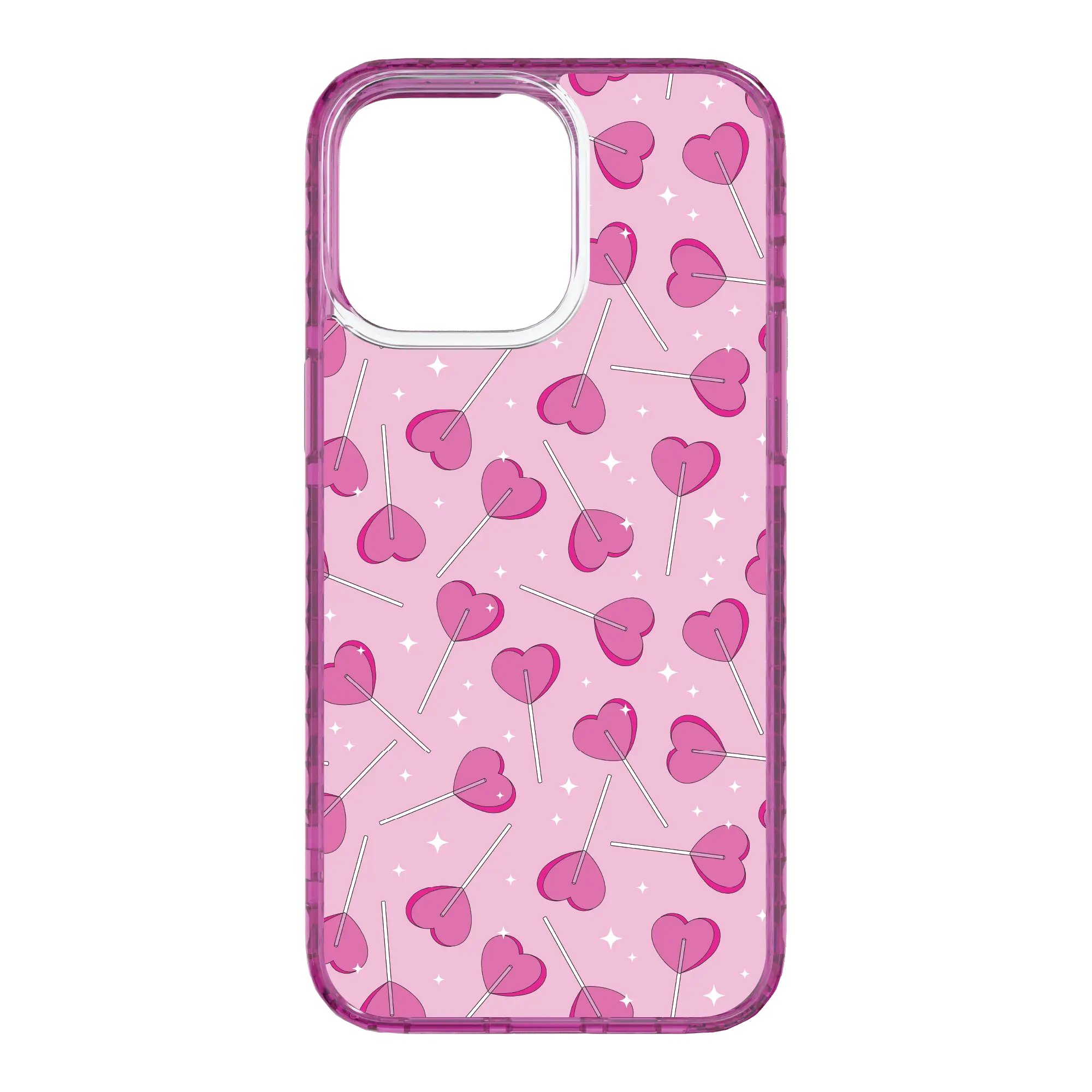 Apple-iPhone-15-Pro-Max-Vivid-Magenta Sucker 4 Luv | Custom MagSafe Pink Heart Lollipop Case for Apple iPhone 15 Series cellhelmet cellhelmet