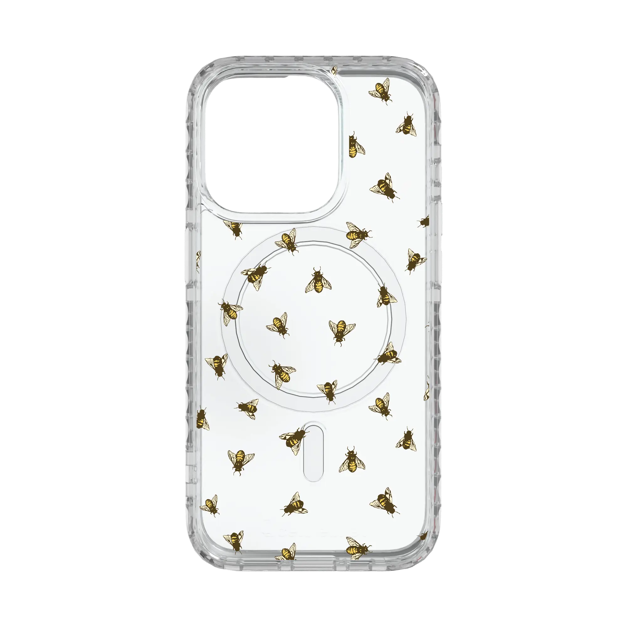 Apple-iPhone-15-Pro-Crystal-Clear Sweet Like Honey | Protective MagSafe Case | Birds and Bees Collection for Apple iPhone 15 Series cellhelmet cellhelmet