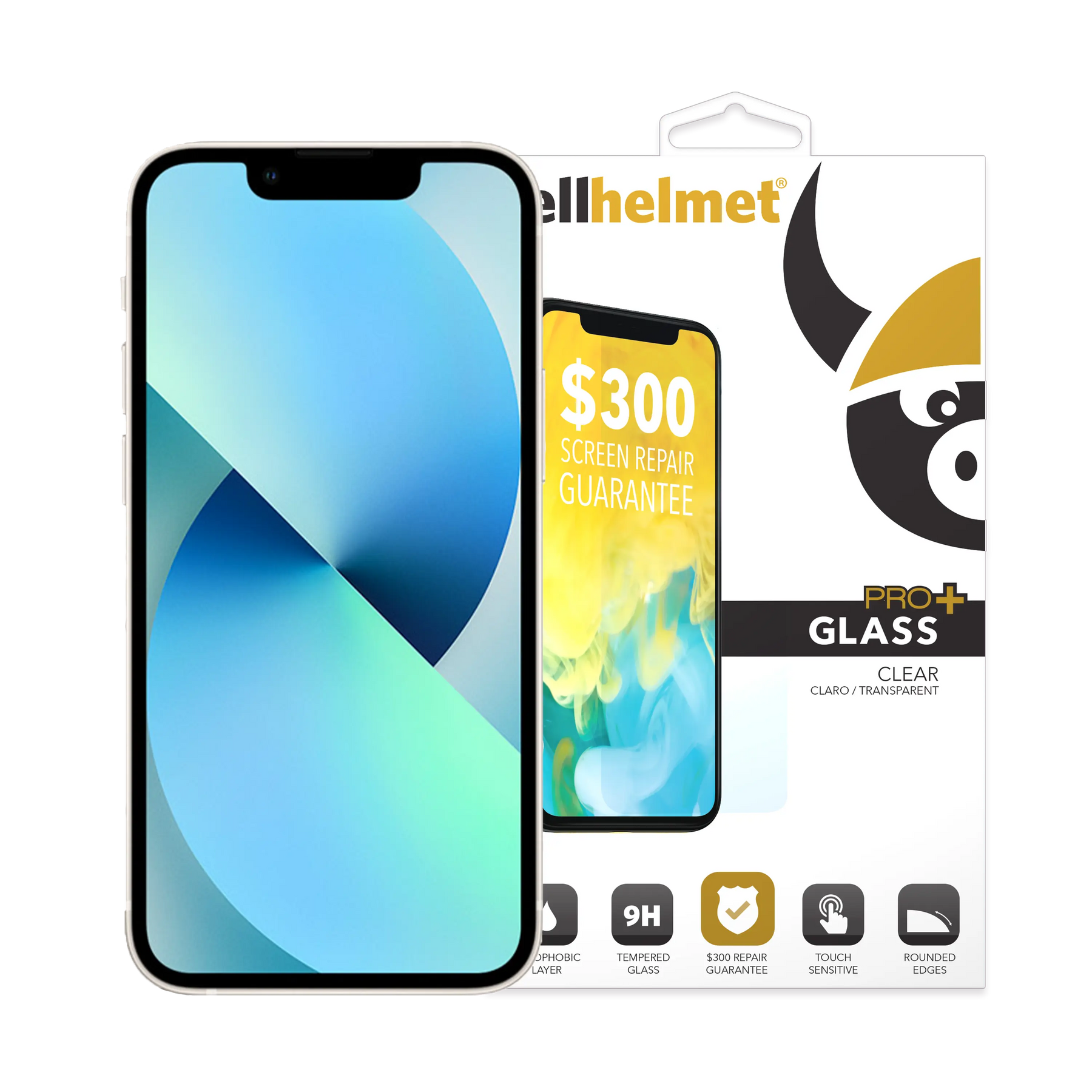 cellhelmet Tempered Glass for iPhone 13 Mini with Insurance