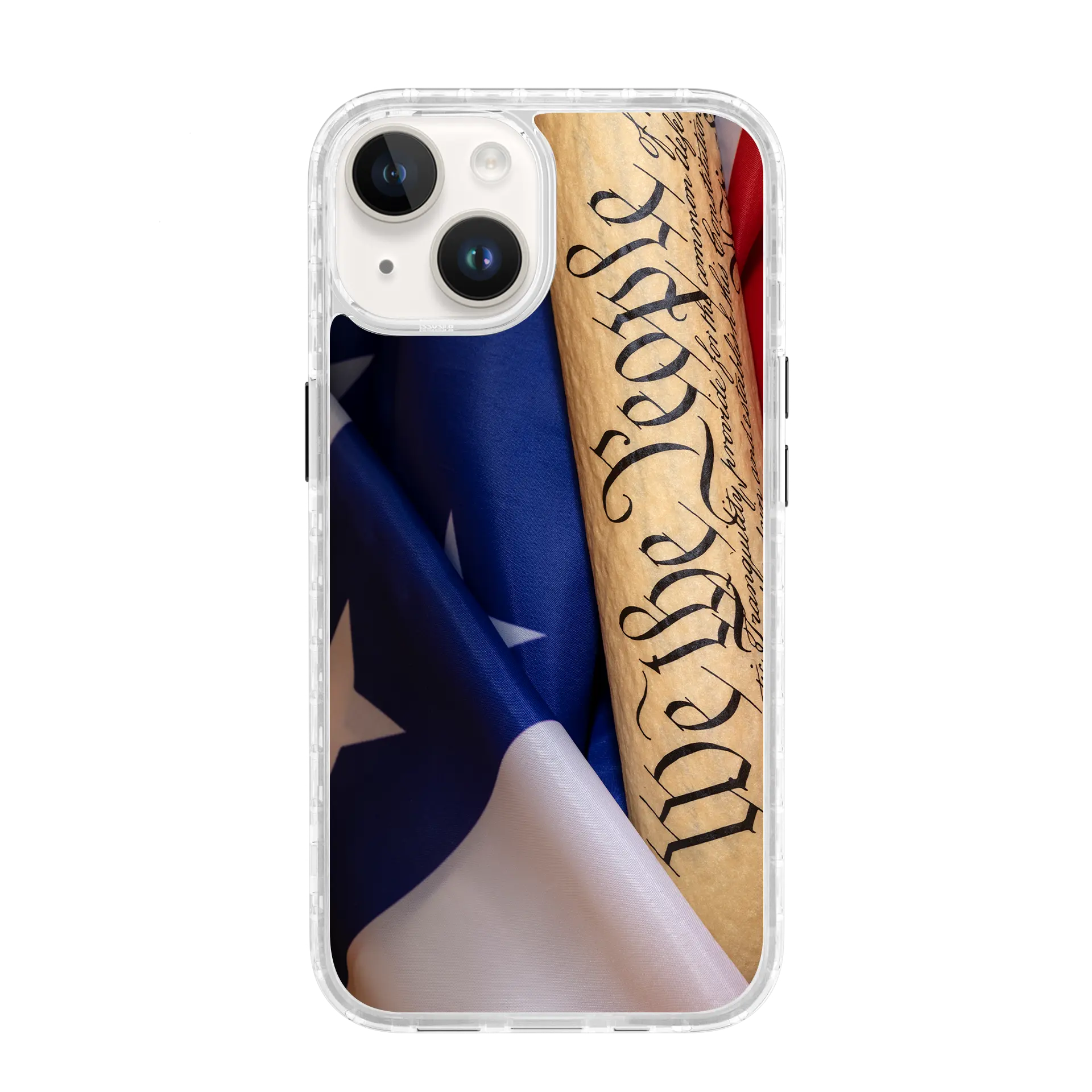 AppleiPhone14PlusCrystalClear United We Stand | We The People Series | Custom MagSafe Case Design for Apple iPhone 14 Series cellhelmet cellhelmet