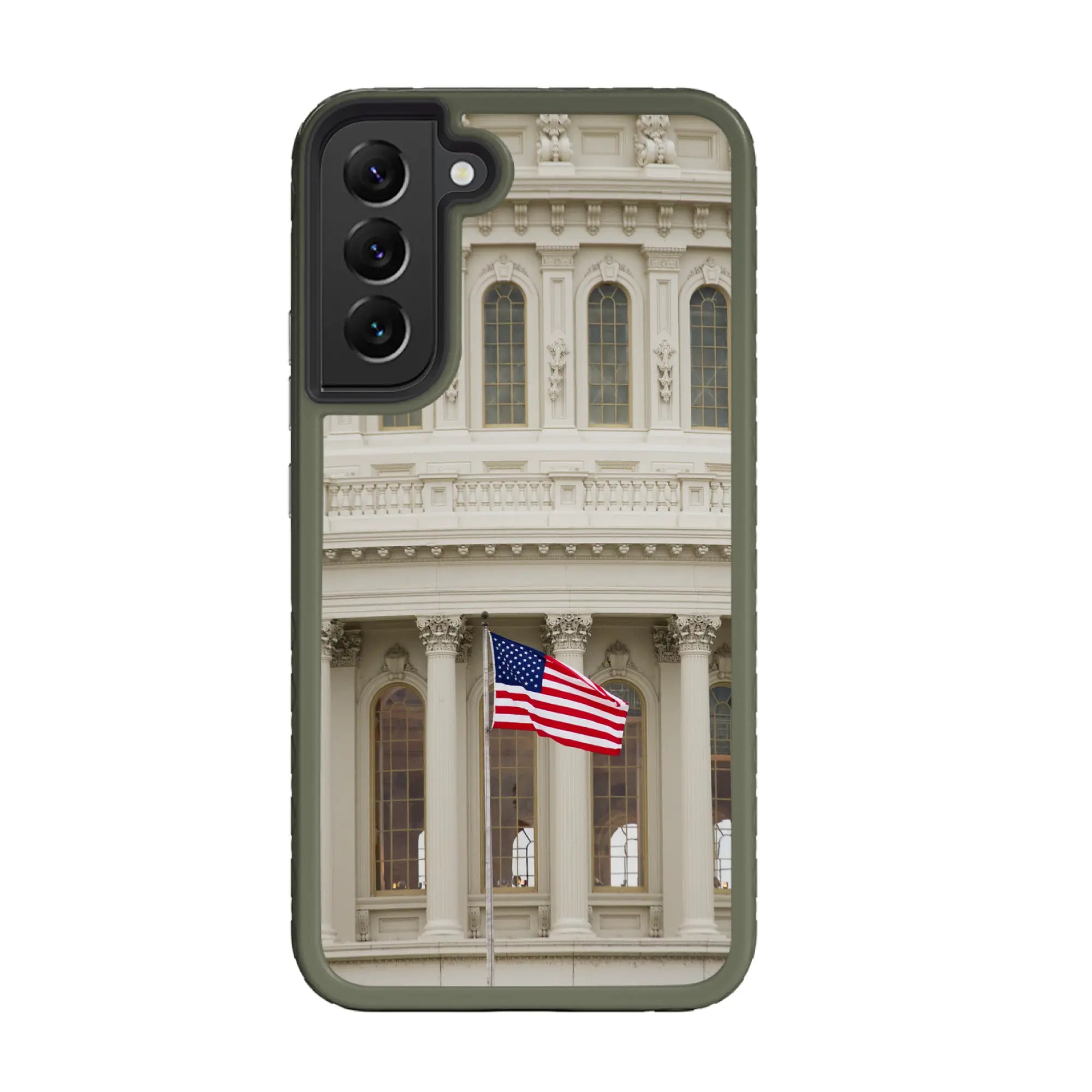 SamsungGalaxyS22PlusOliveDrabGreen Unity Anthem | We The People Series | Custom Dual Layer Case Design for Galaxy S22 Series cellhelmet cellhelmet