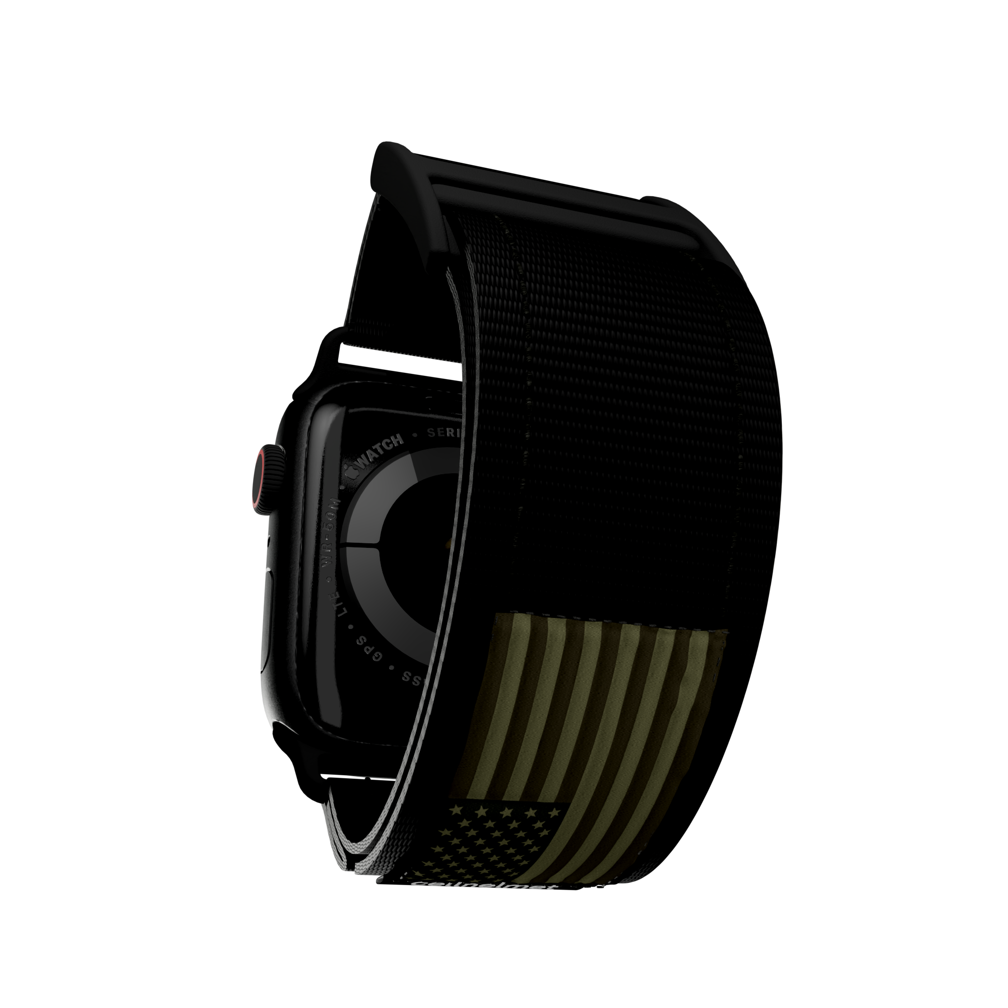 Mossy Oak Watch Band for Apple Watch 42/44/45/46/49mm / Regular (152-190mm) / Onyx Black