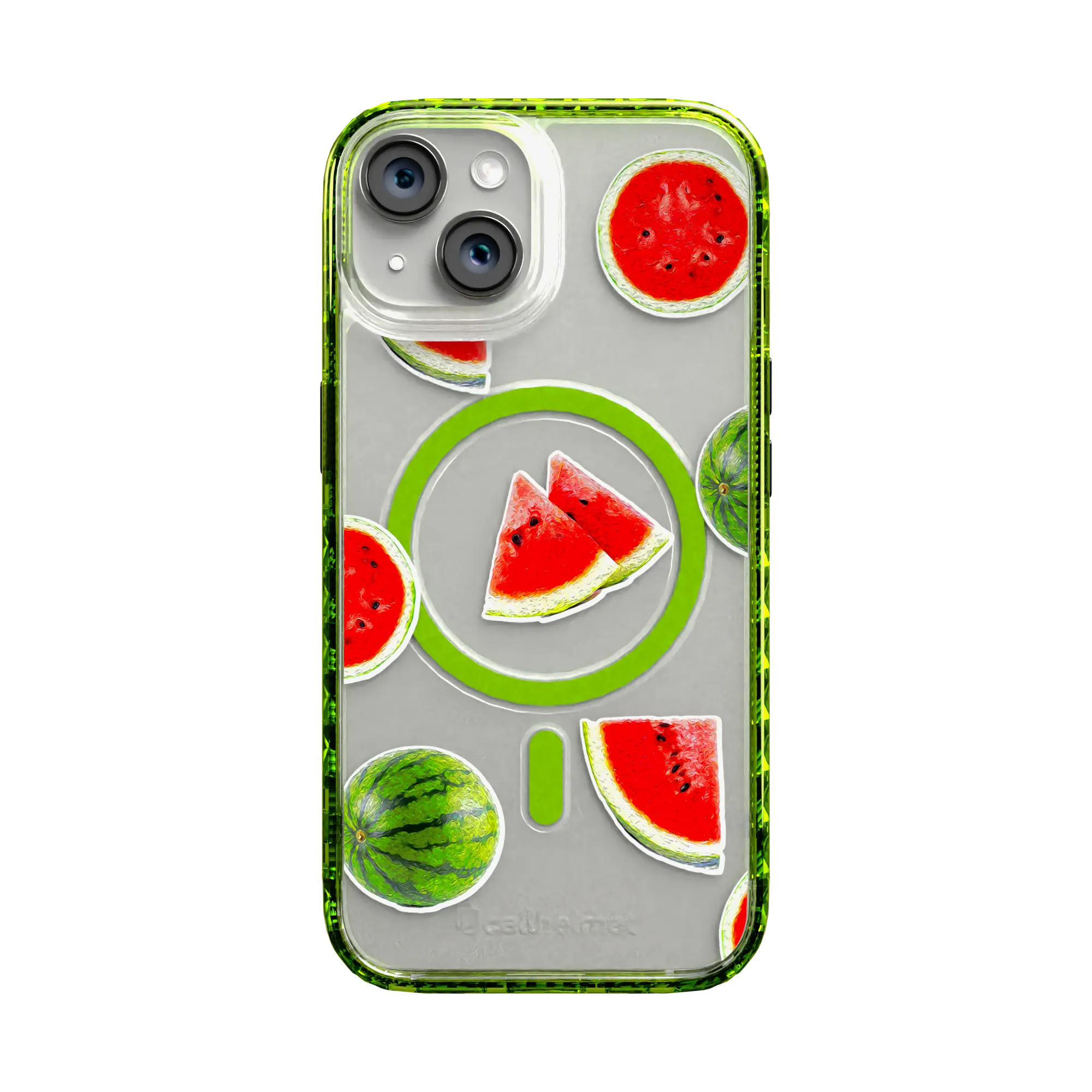 Apple-iPhone-14-Electric-Lime Watermelon Burst | Protective MagSafe Case | Fruits Collection for Apple iPhone 14 Series cellhelmet cellhelmet
