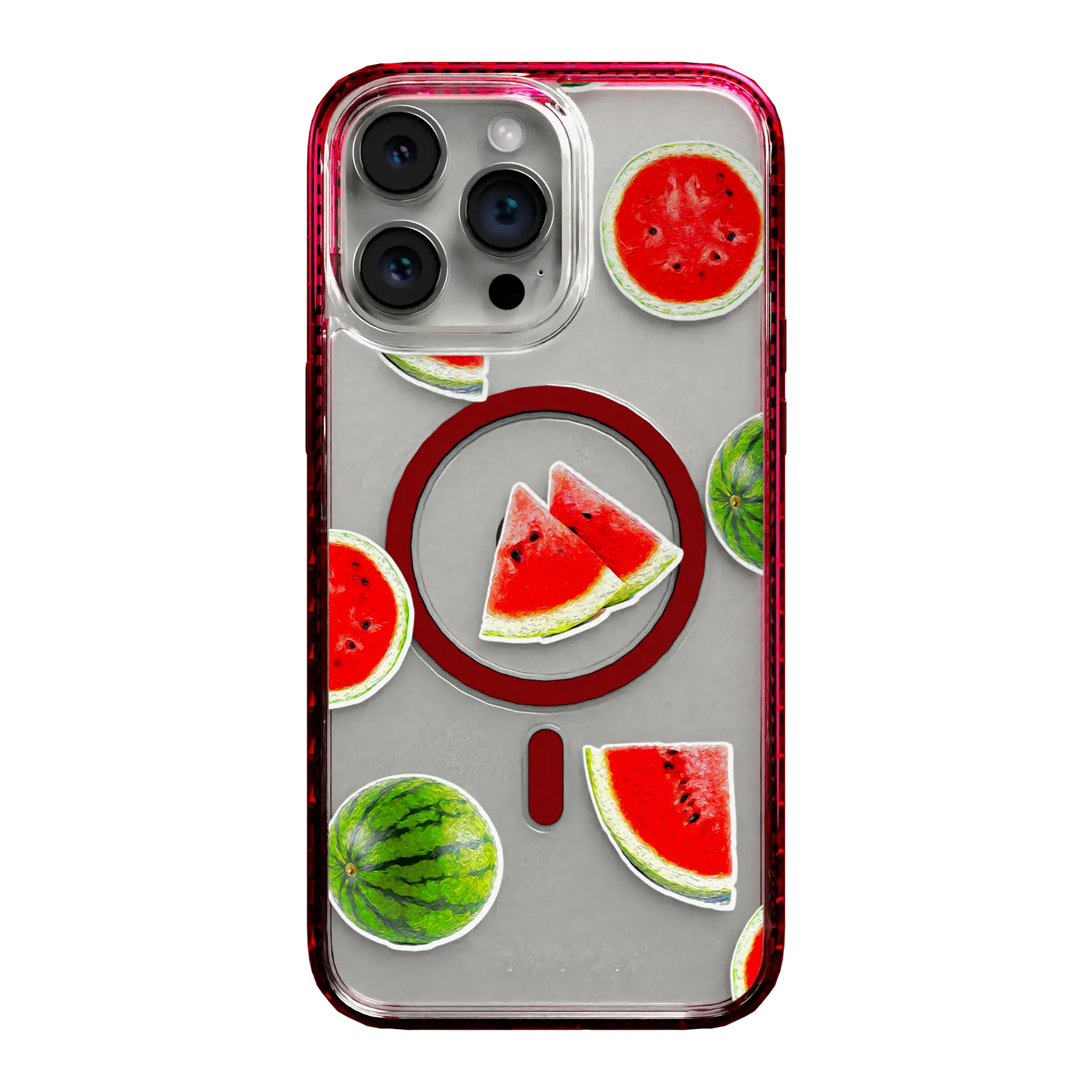 Apple-iPhone-14-Pro-Max-Turbo-Red Watermelon Burst | Protective MagSafe Case | Fruits Collection for Apple iPhone 14 Series cellhelmet cellhelmet