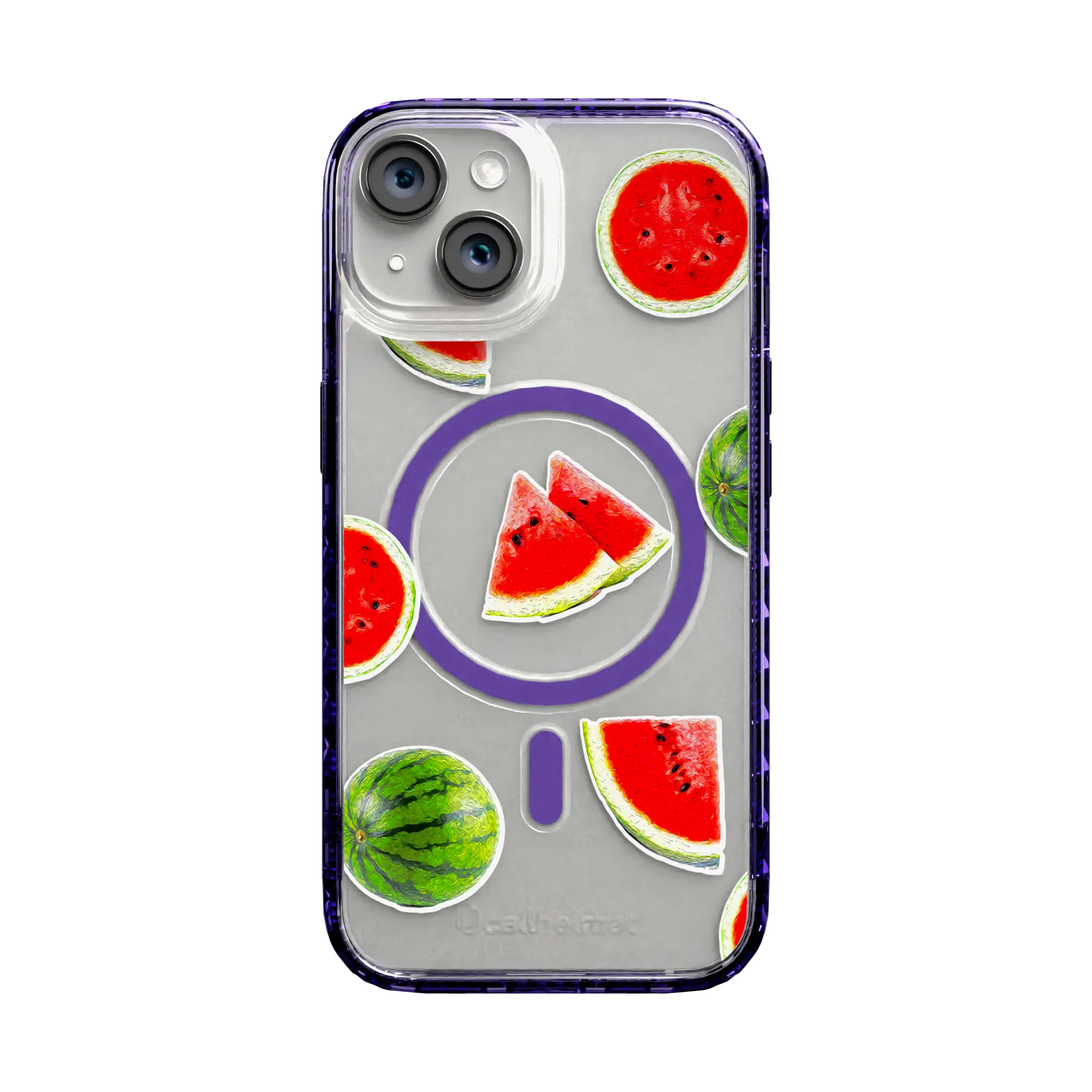 Apple-iPhone-15-Midnight-Lilac Watermelon Burst | Protective MagSafe Case | Fruits Collection for Apple iPhone 15 Series cellhelmet cellhelmet
