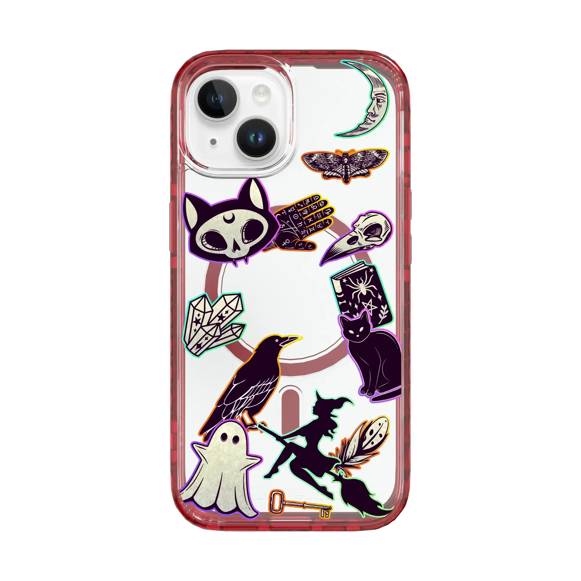 Whitchy Stickers | Halloween Series | Custom MagSafe Case Design for Apple iPhone 14 Series