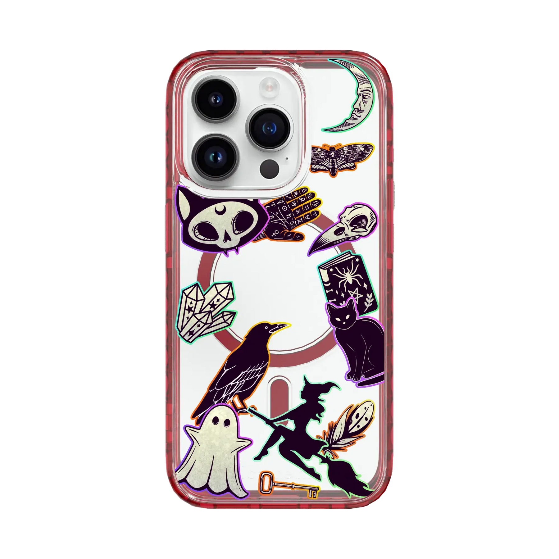 Whitchy Stickers | Halloween Series | Custom MagSafe Case Design for Apple iPhone 14 Series