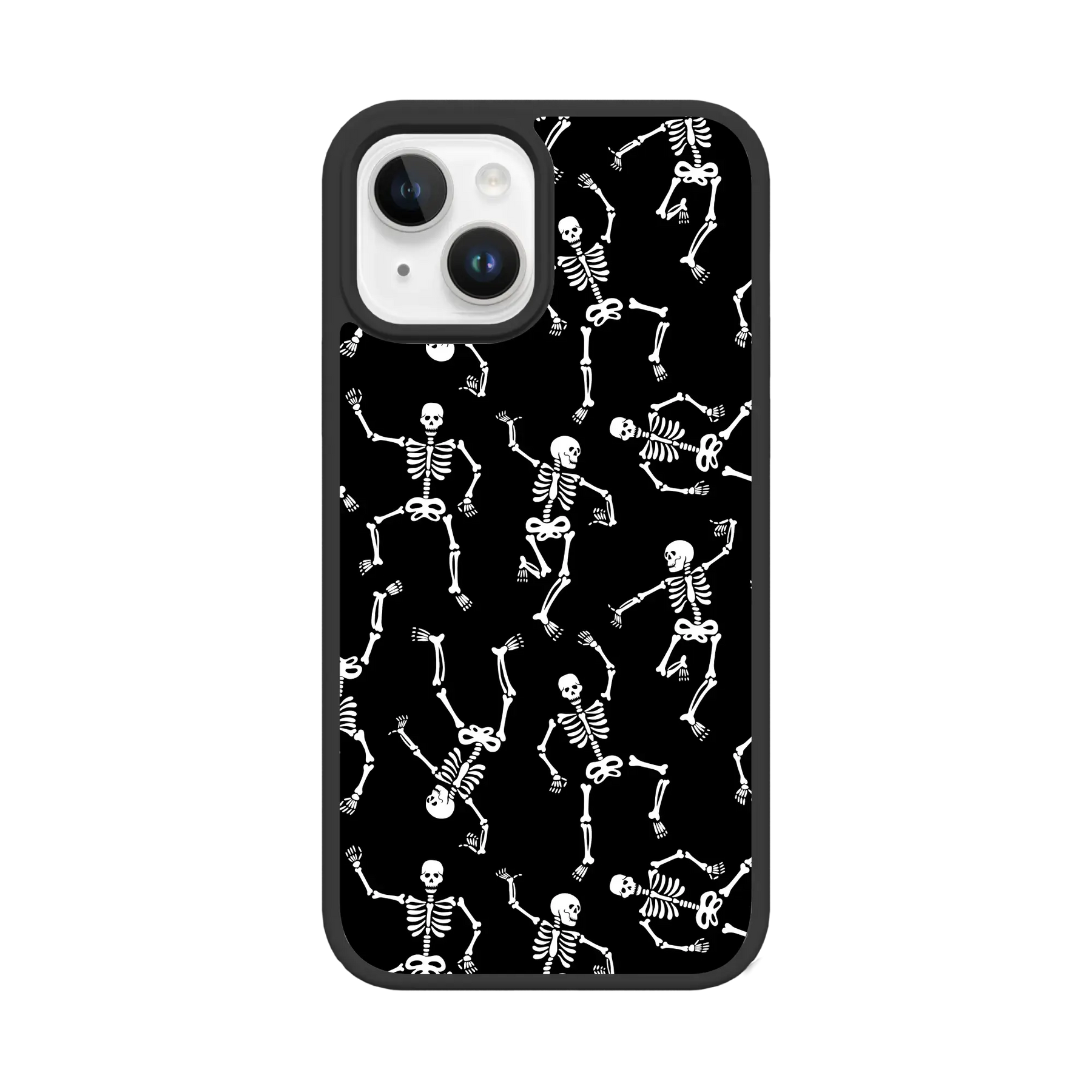 White Dancing-Skeletons | Halloween Series | Custom MagSafe Case Design for Apple iPhone 12 Series