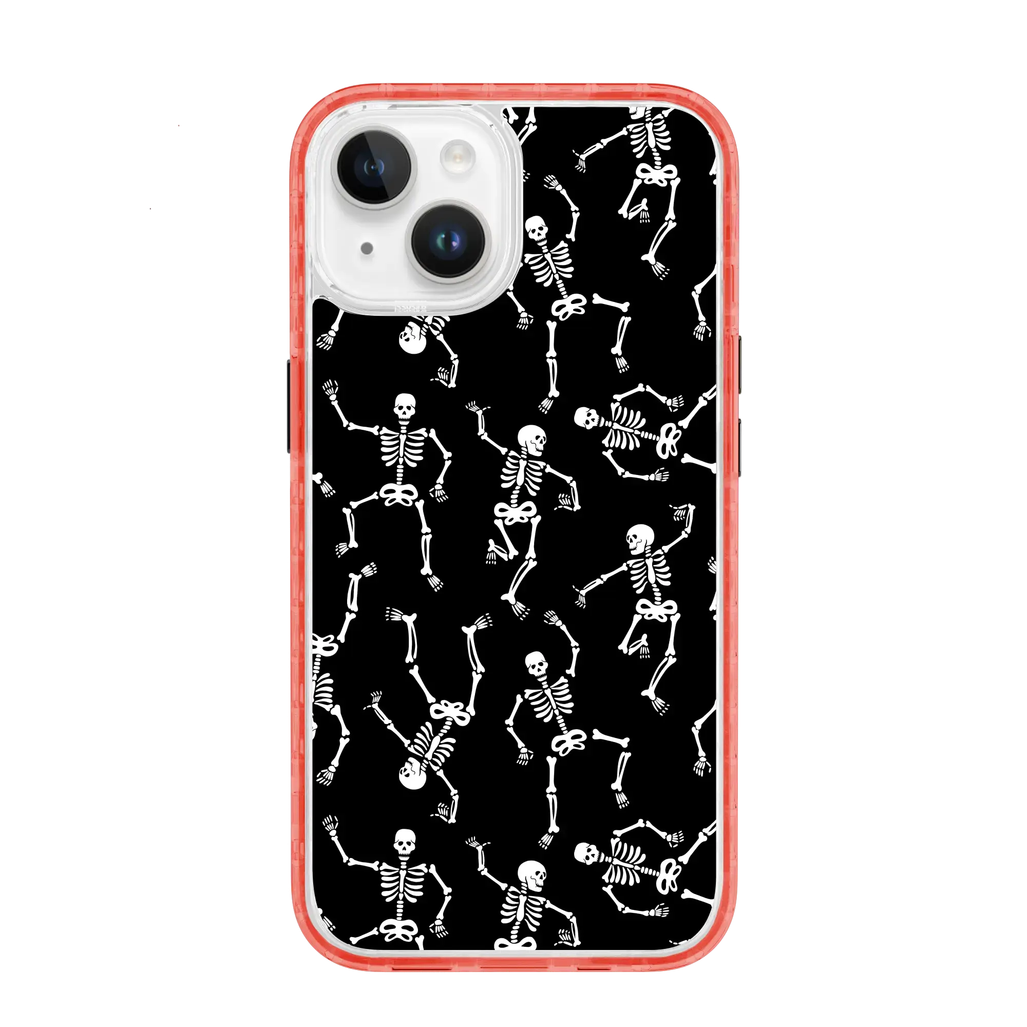 White Dancing Skeletons | Halloween Series | Custom MagSafe Case Design for Apple iPhone 14 Series