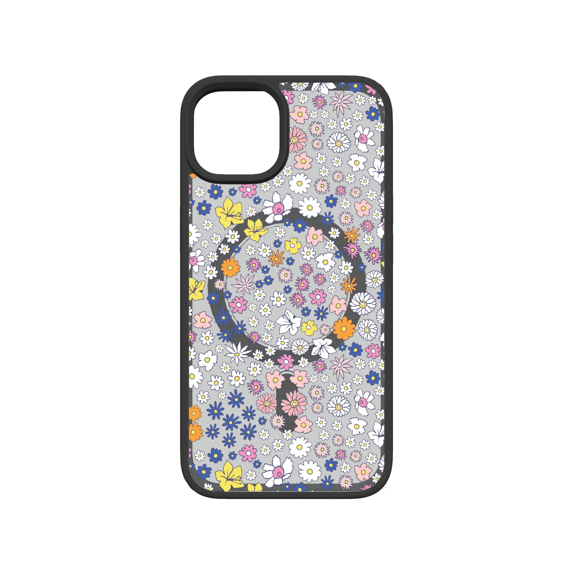 Apple-iPhone-13-Crystal-Clear Wild Blossom | Protective MagSafe Case | Flower Series for Apple iPhone 13 Series cellhelmet cellhelmet