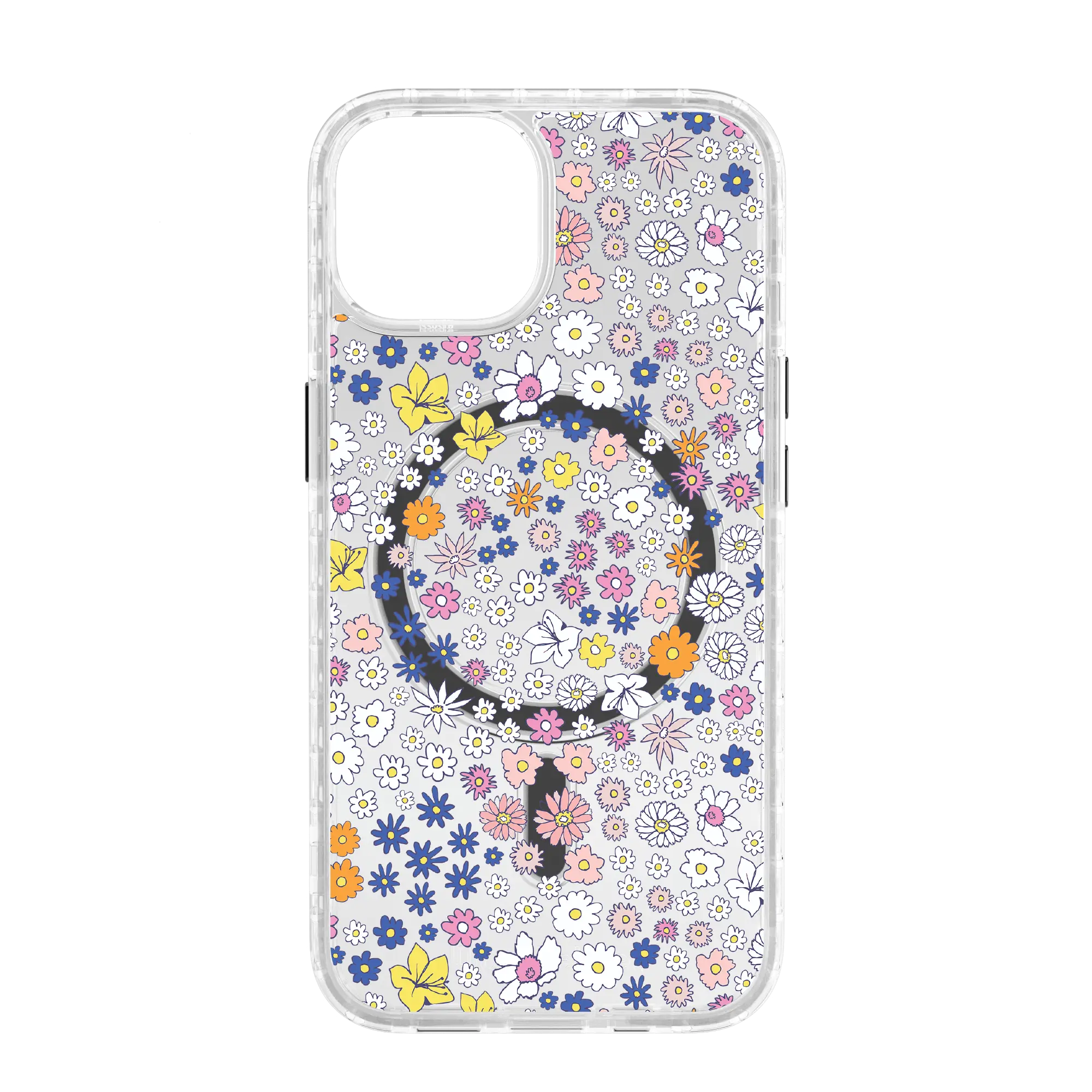 Apple-iPhone-14-Crystal-Clear Wild Blossom | Protective MagSafe Case | Flower Series for Apple iPhone 14 Series cellhelmet cellhelmet