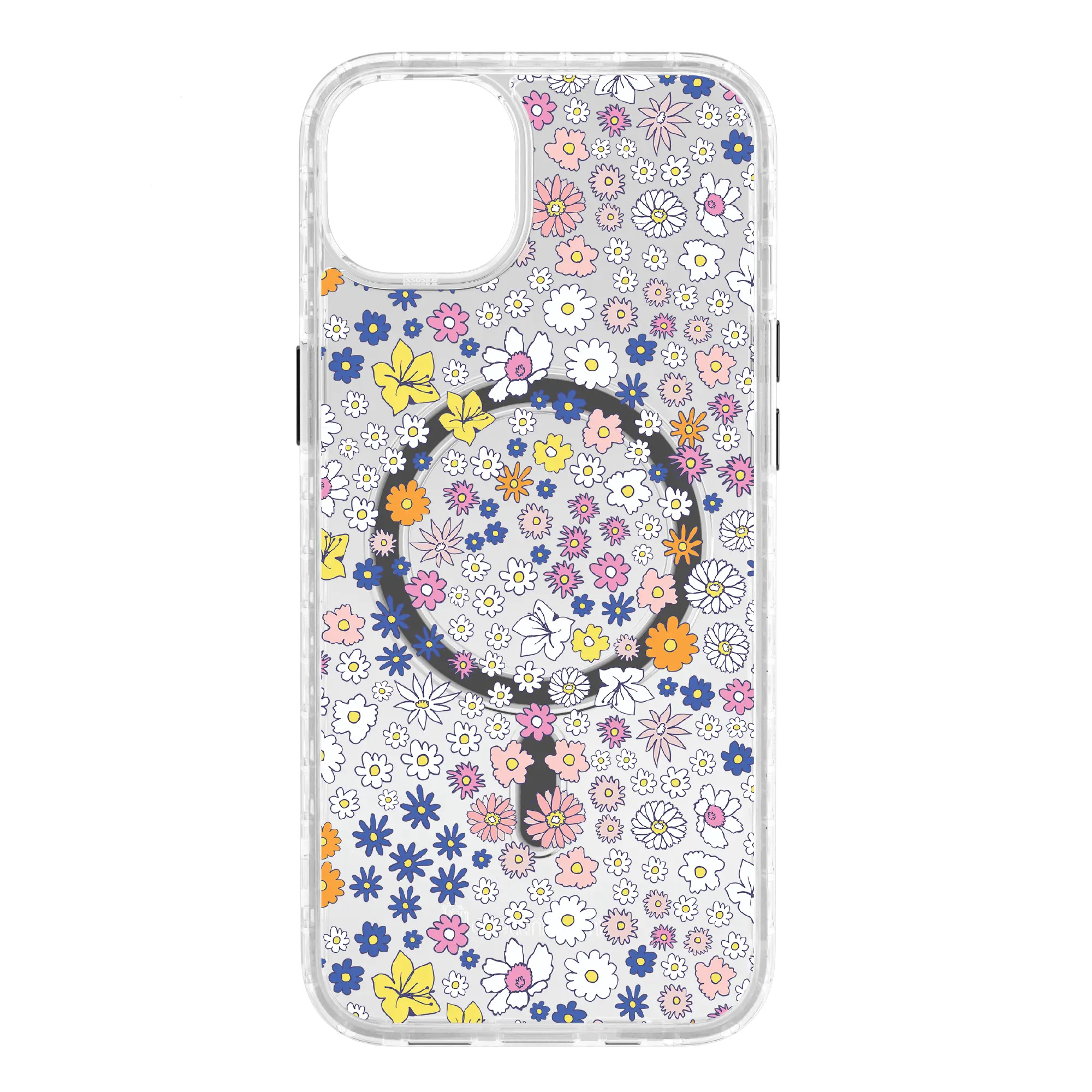 Apple-iPhone-14-Plus-Crystal-Clear Wild Blossom | Protective MagSafe Case | Flower Series for Apple iPhone 14 Series cellhelmet cellhelmet