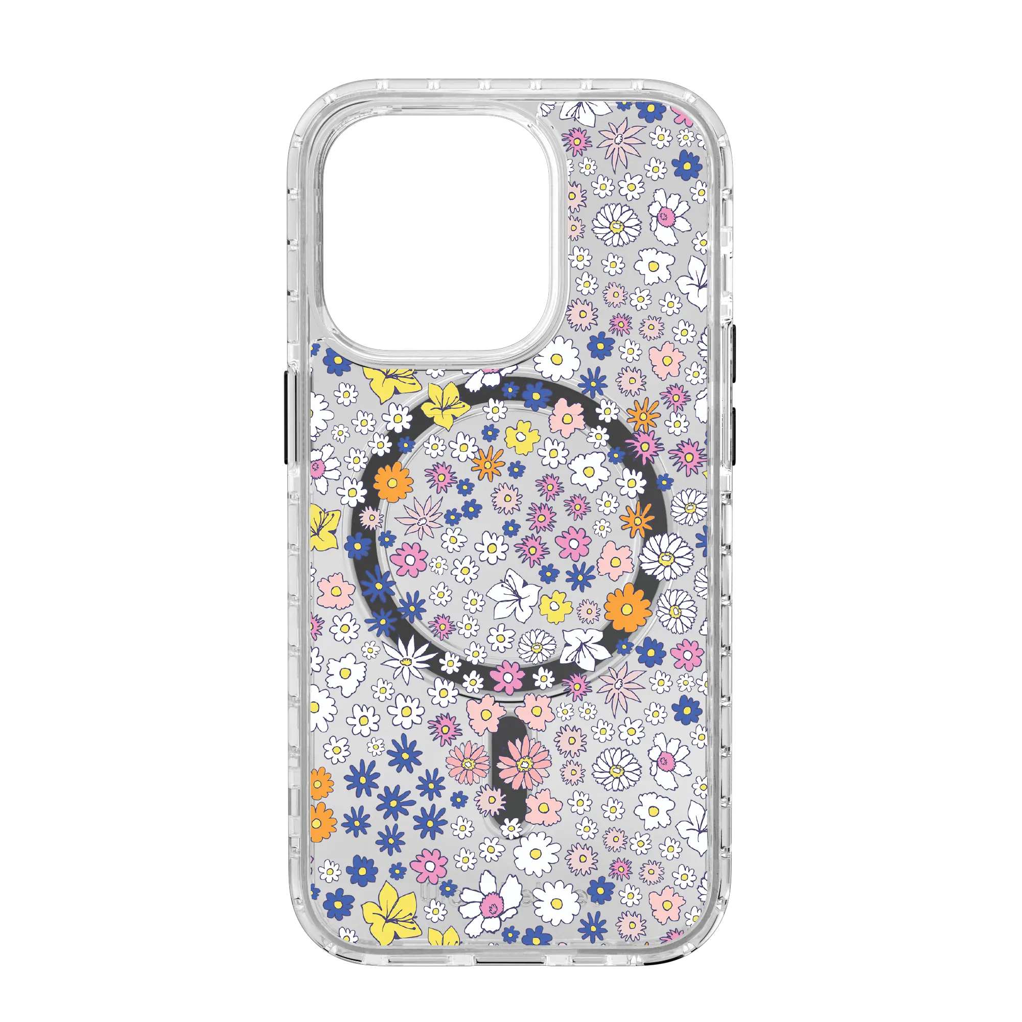 Apple-iPhone-14-Pro-Crystal-Clear Wild Blossom | Protective MagSafe Case | Flower Series for Apple iPhone 14 Series cellhelmet cellhelmet