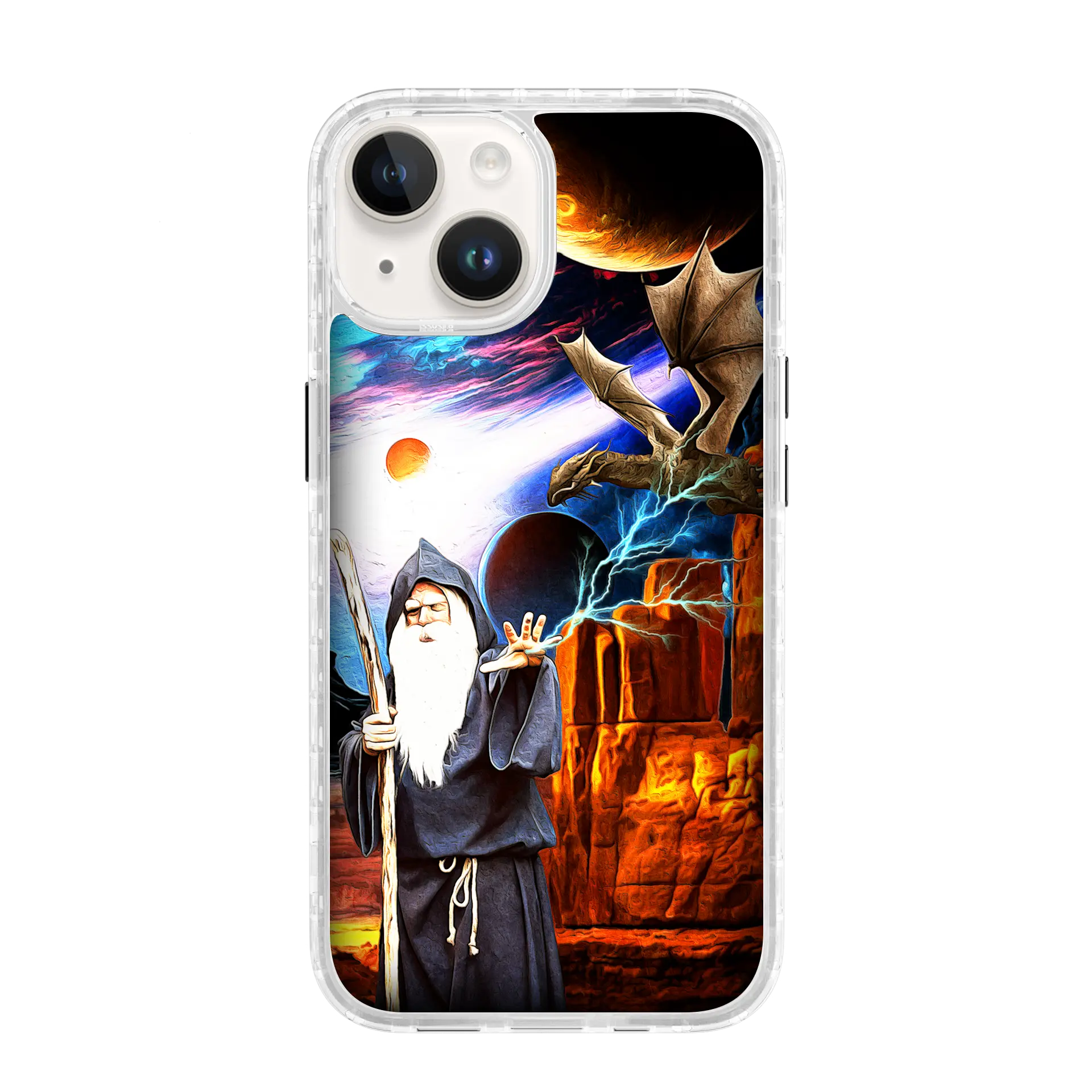 Wrath of Mages | Wizards & Wyrms Series | Custom MagSafe Case Design for Apple iPhone 14 Series cellhelmet cellhelmet
