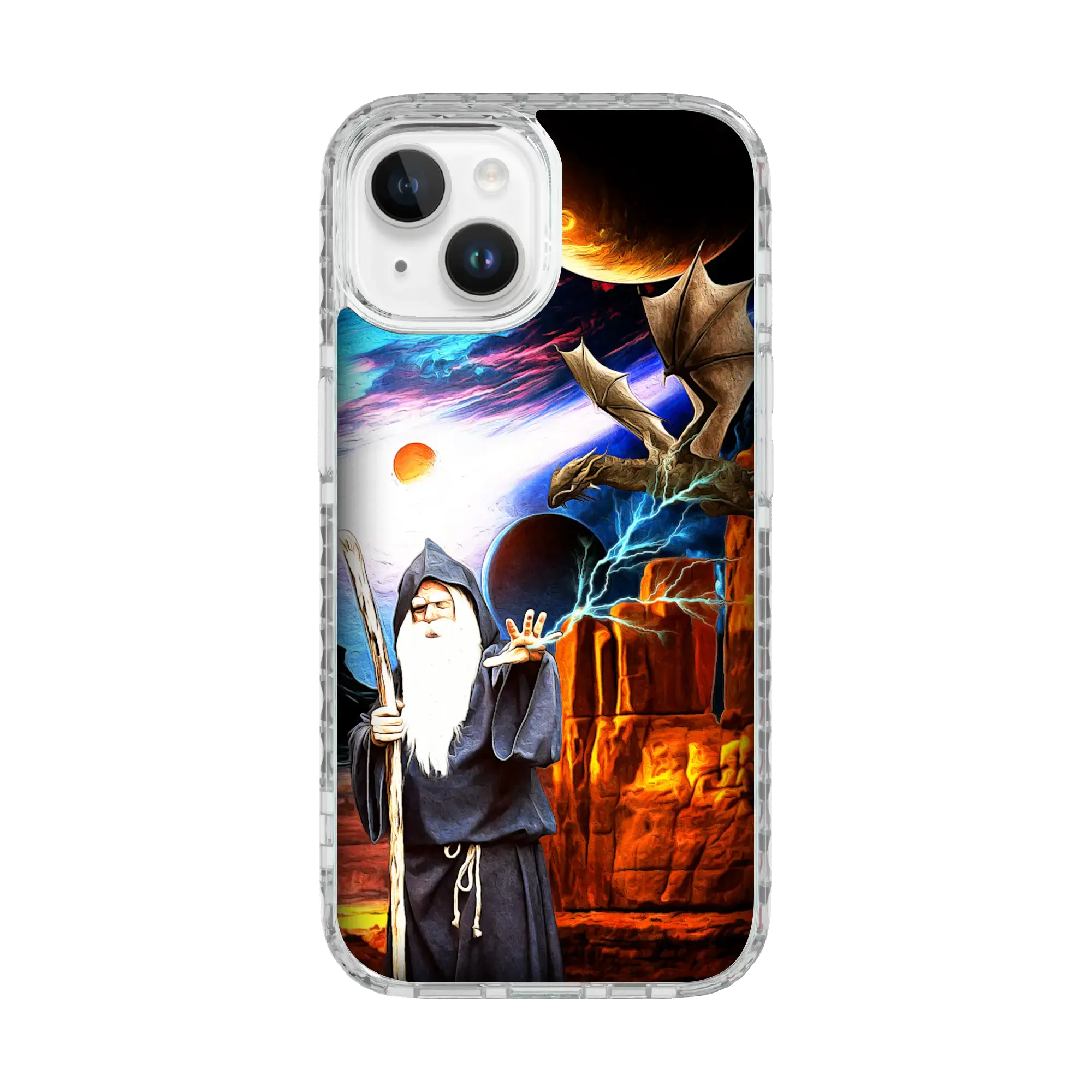 Wrath of Mages | Wizards & Wyrms Series | Custom MagSafe Case Design for Apple iPhone 15 Series