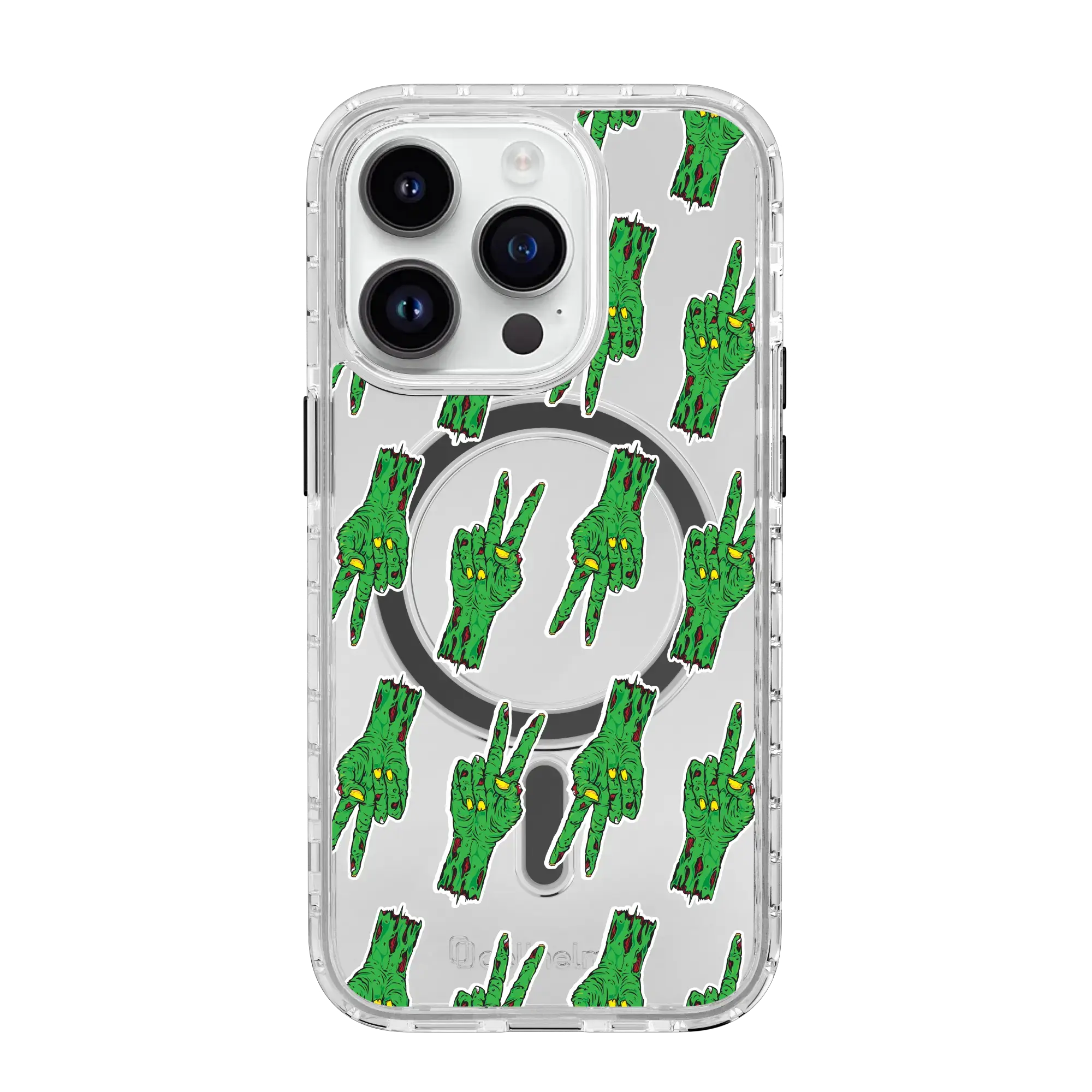 Zombie Peace Pattern | Halloween Series | Custom MagSafe Case Design for Apple iPhone 14 Series
