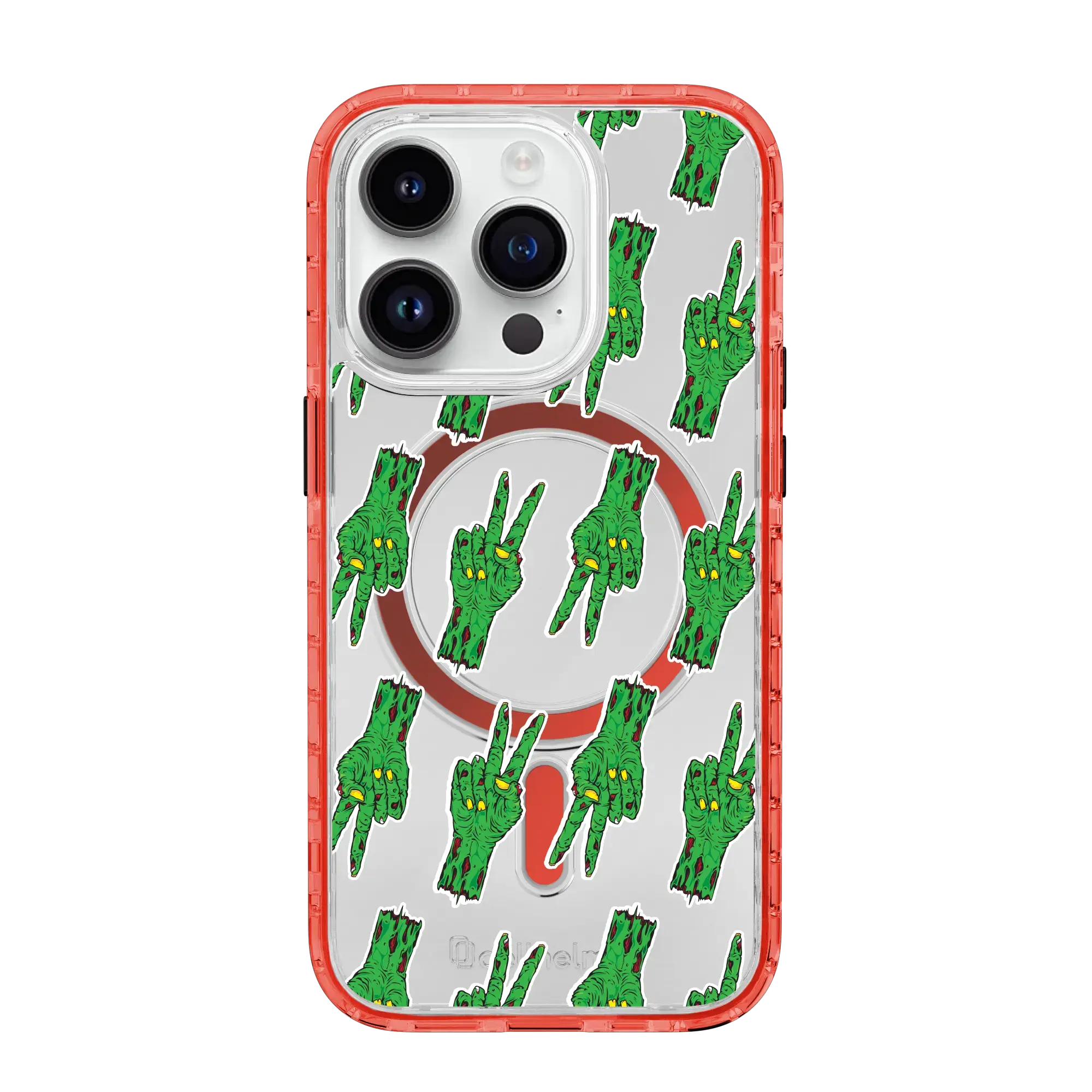 Zombie Peace Pattern | Halloween Series | Custom MagSafe Case Design for Apple iPhone 14 Series