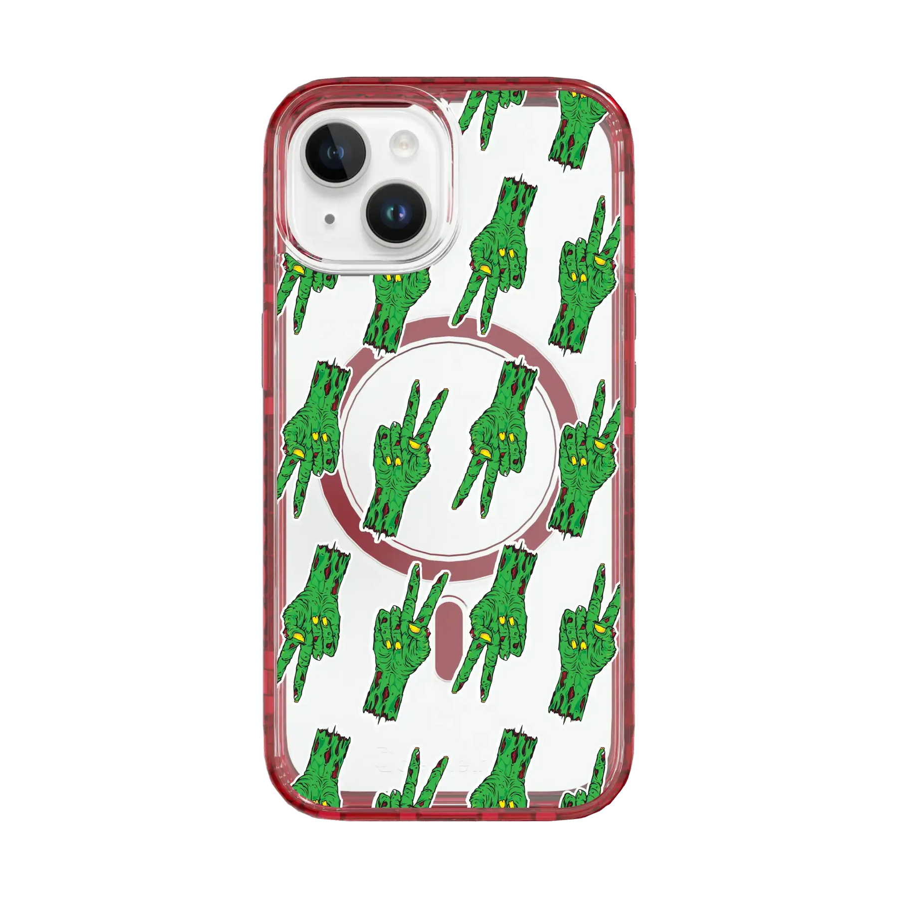 Zombie Peace Pattern | Halloween Series | Custom MagSafe Case Design for Apple iPhone 15 Series