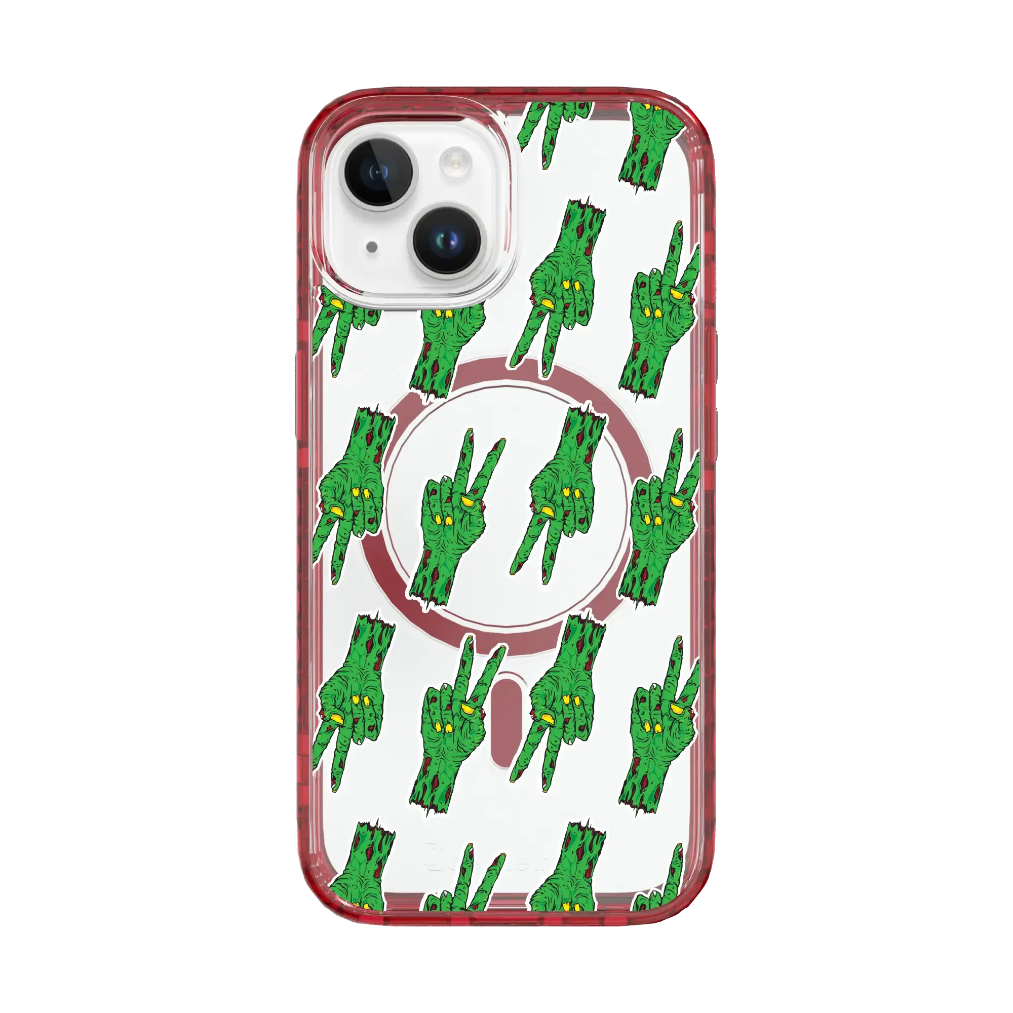 Zombie Peace Pattern | Halloween Series | Custom MagSafe Case Design for Apple iPhone 15 Series