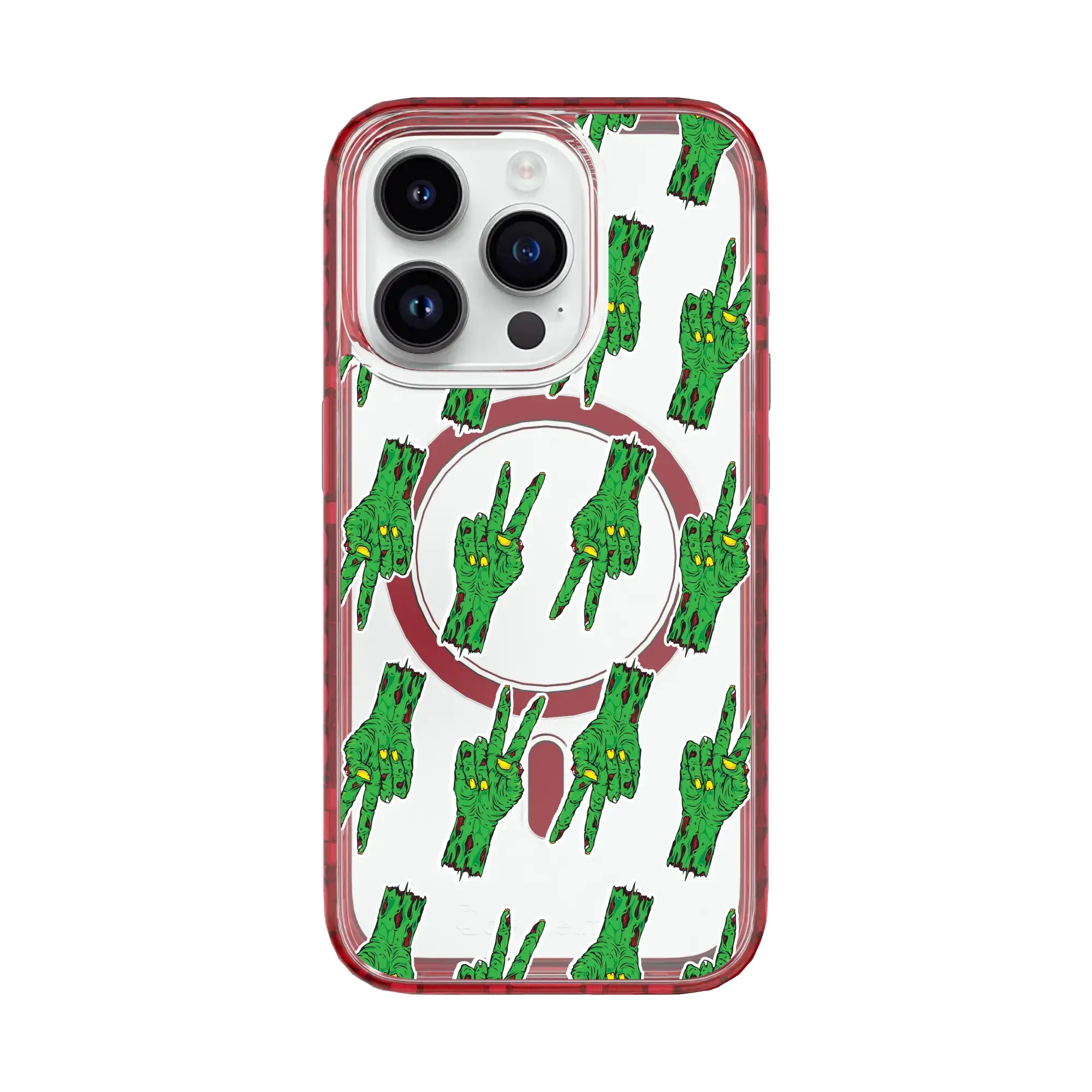 Zombie Peace Pattern | Halloween Series | Custom MagSafe Case Design for Apple iPhone 15 Series
