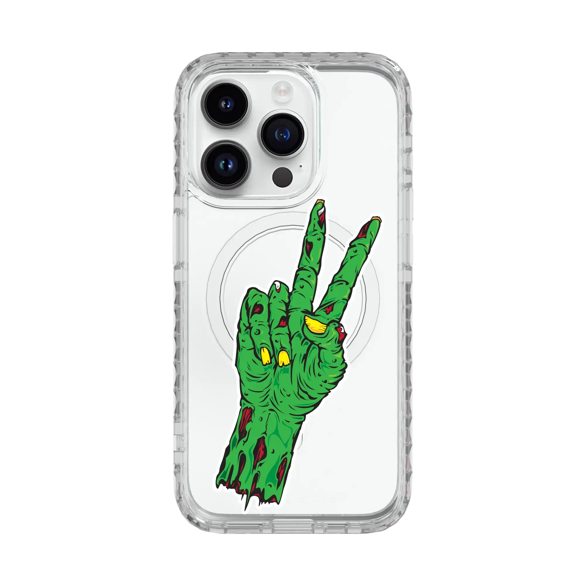 Zombie Peace | Halloween Series | Custom MagSafe Case Design for Apple iPhone 15 Series