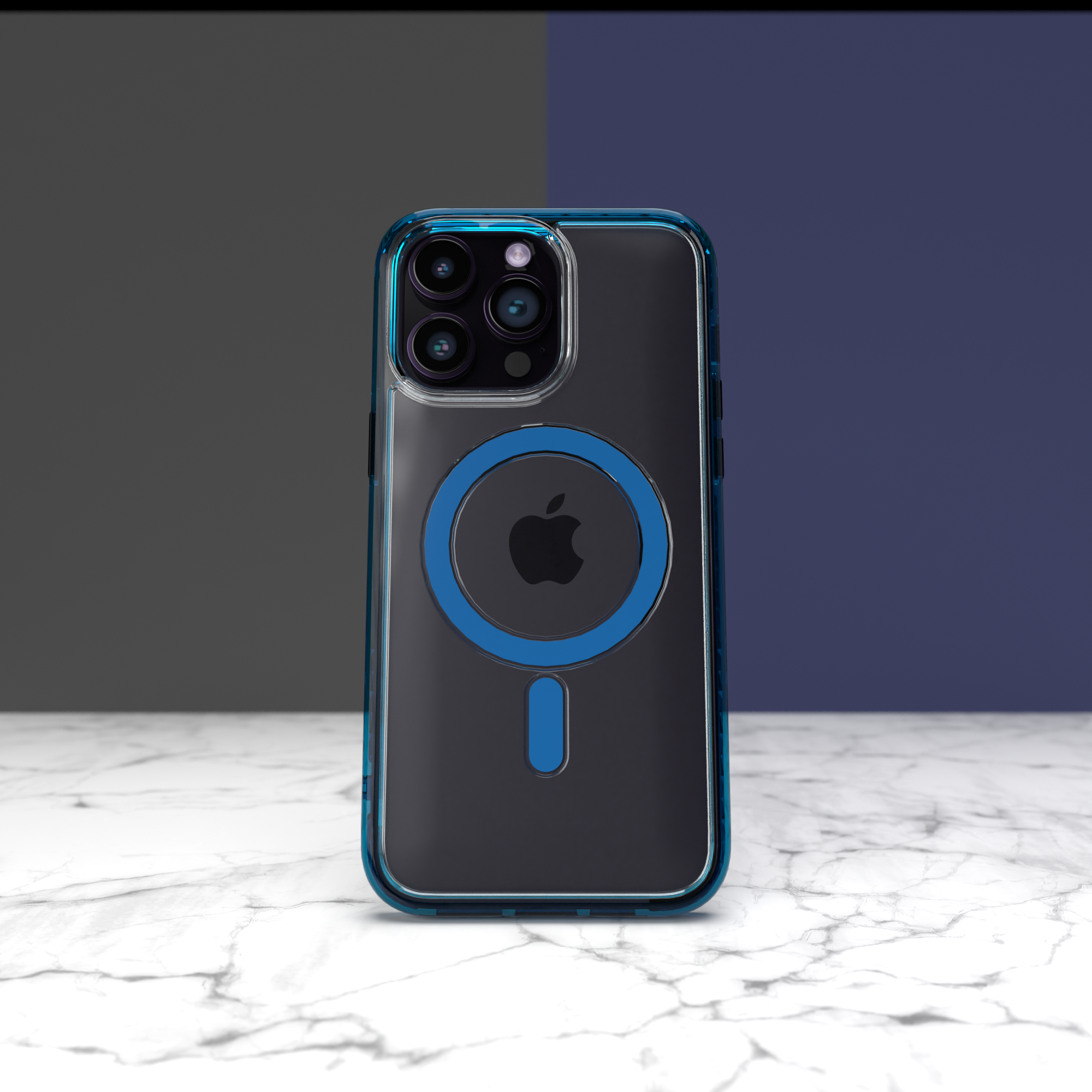 MagSafe® Case for Apple iPhone 14 | Deep Sea Blue | Magnitude Series