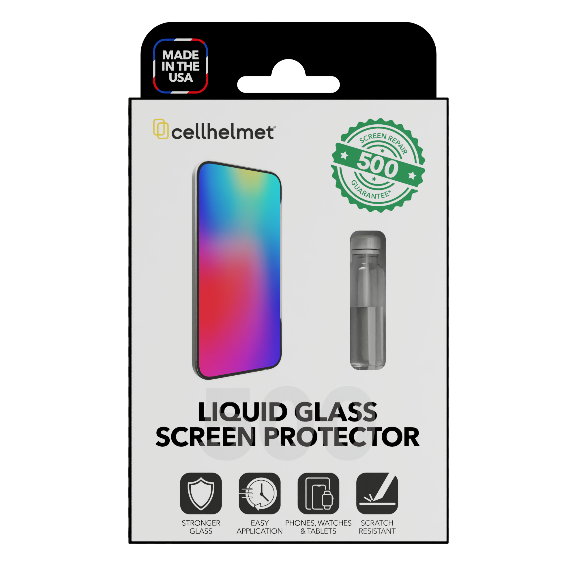 Liquid Glass Screen Protector with $500 Screen Repair Guarantee