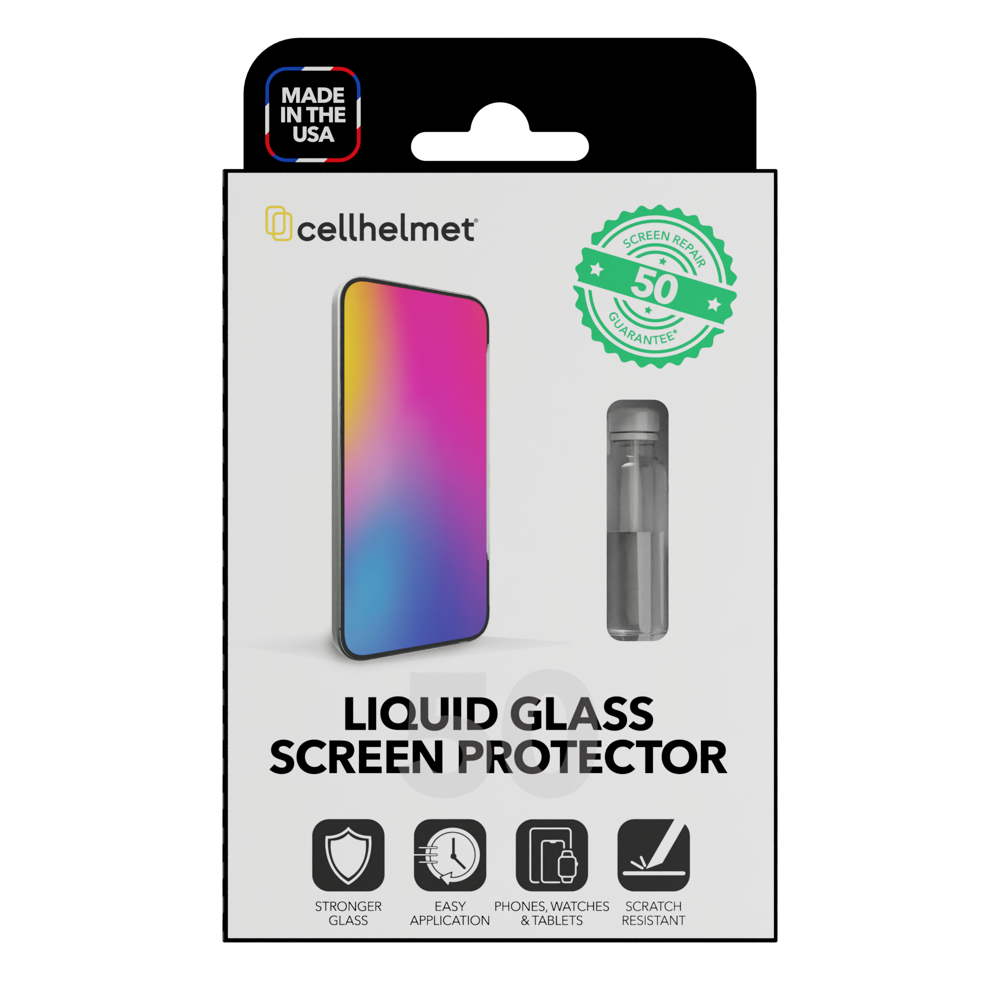 Liquid Glass Screen Protector with $50 Screen Repair Guarantee