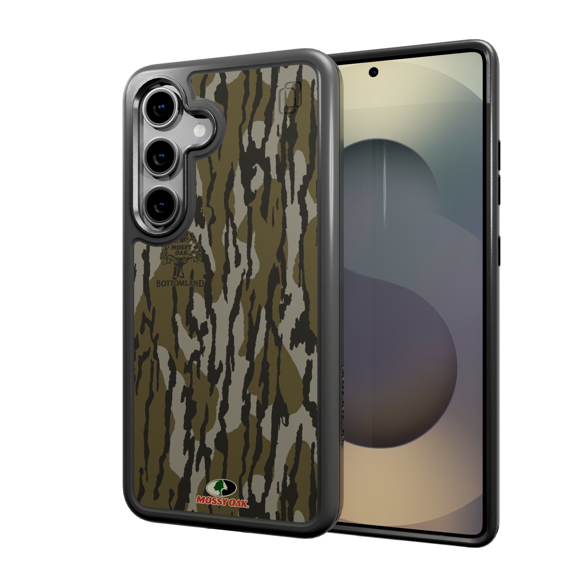 Shock-Absorbent Case for Samsung Galaxy S24 | Mossy Oak Bottomland Camo