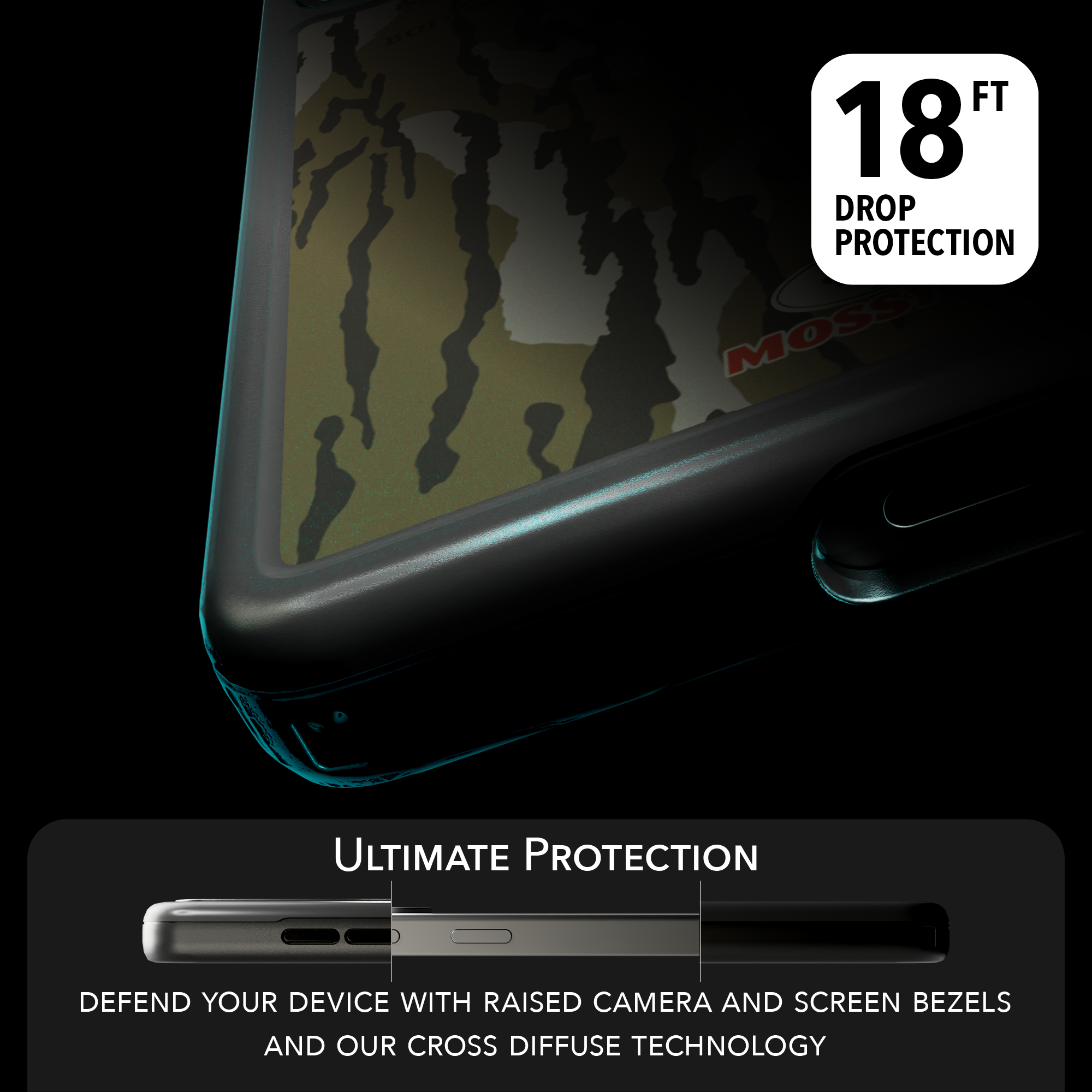 Shock-Absorbent Case for Samsung Galaxy S24+ | Mossy Oak Bottomland Camo