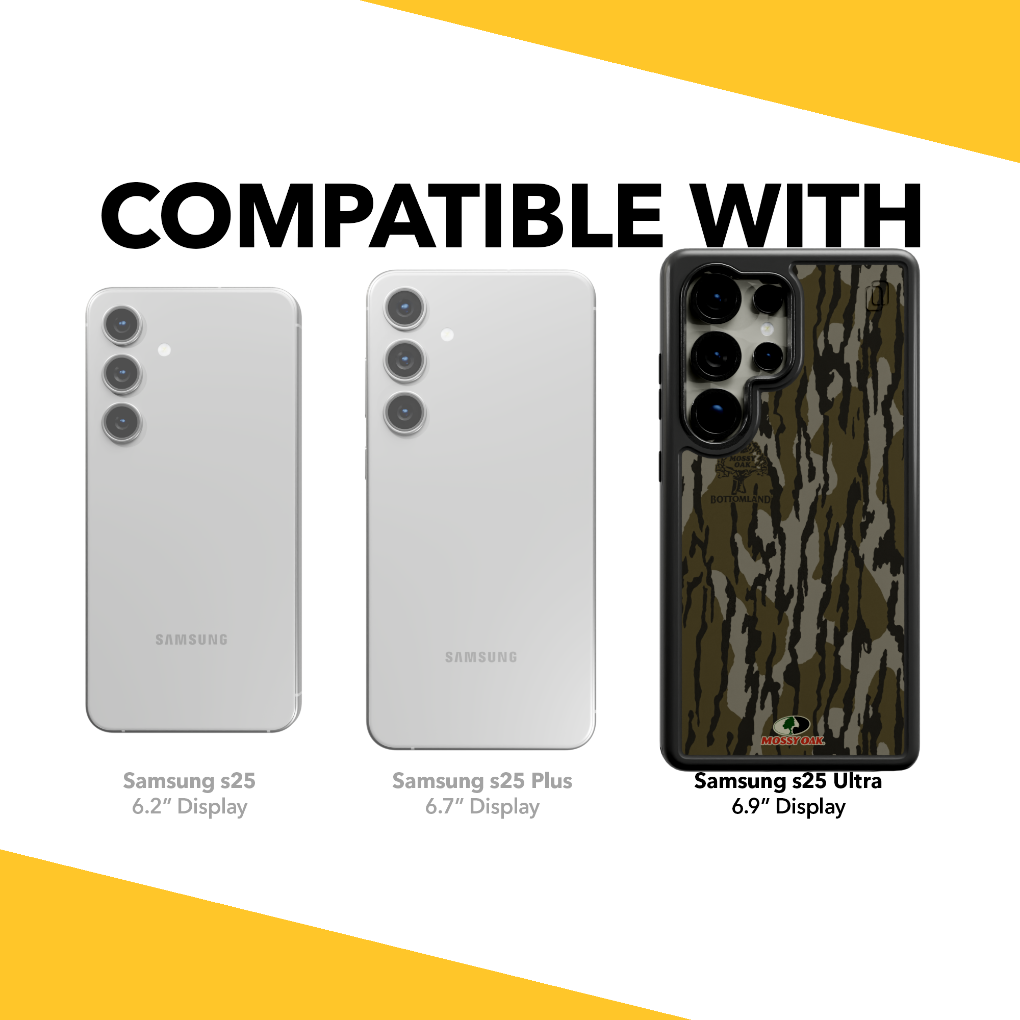 Shock-Absorbent MagSafe® Case for Samsung Galaxy S25 Ultra | Mossy Oak Bottomland Camo