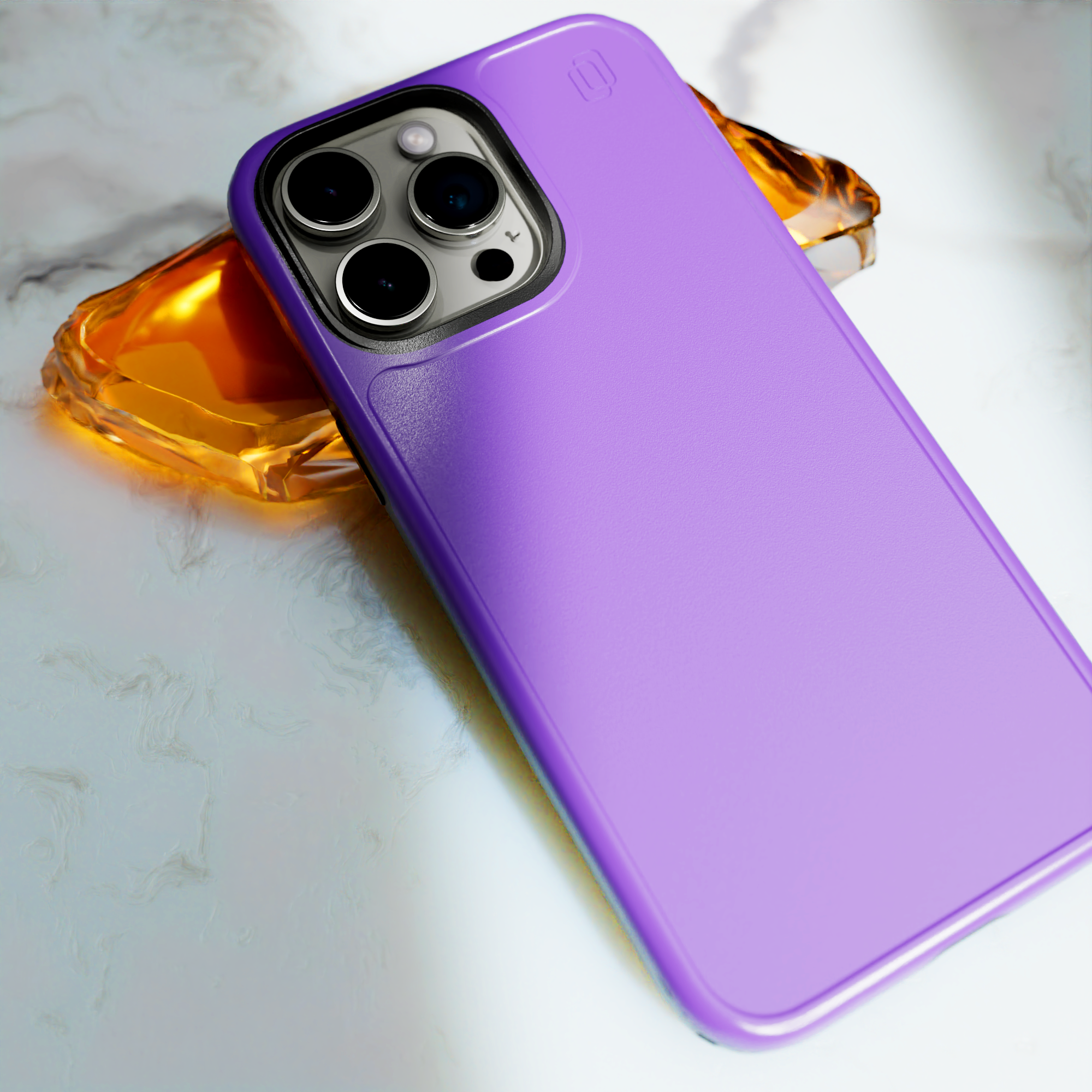 Shock-Absorbent Magsafe® Case for Apple iPhone 15 Pro Max | Midnight Lilac | Fortitude Series