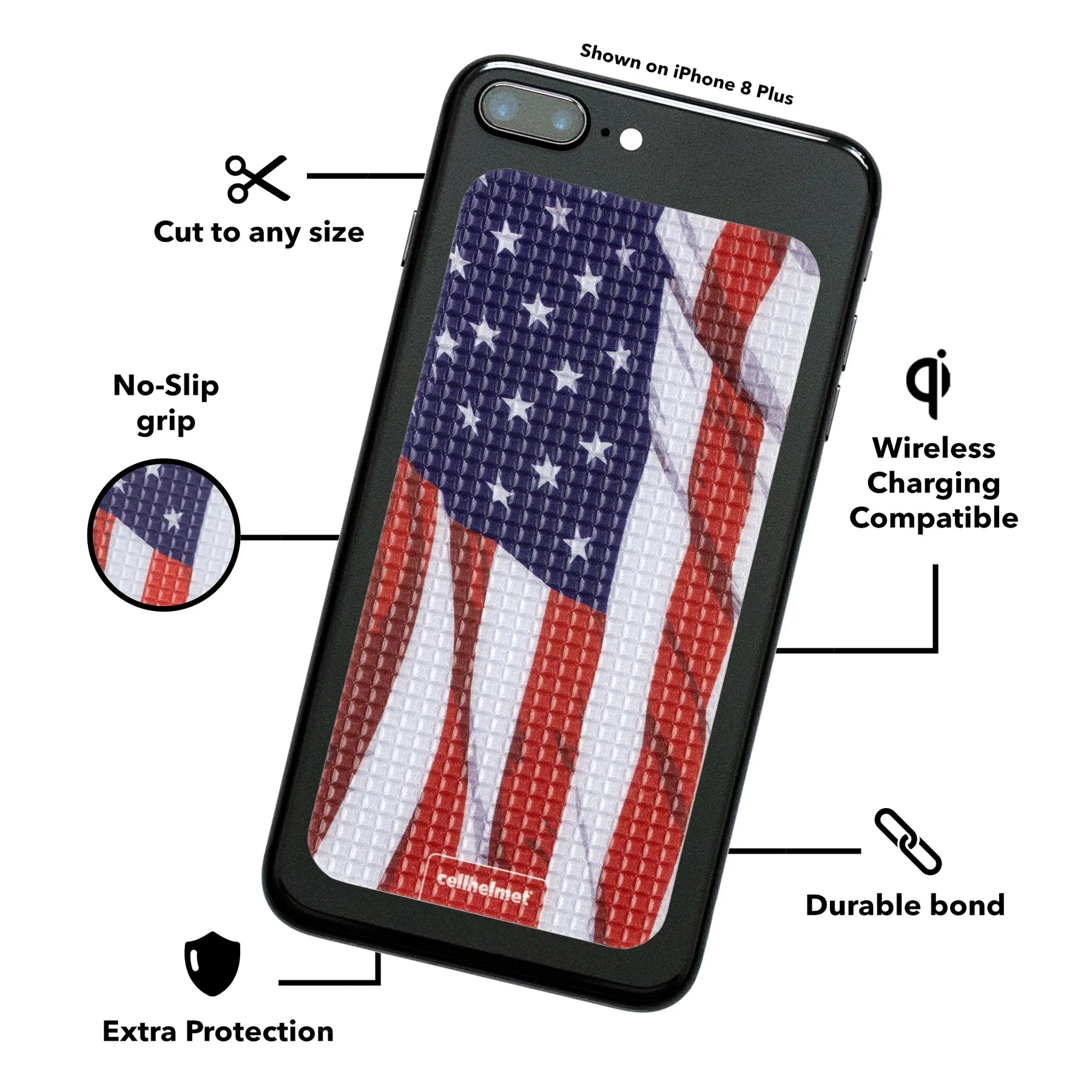 tackbacks American Flag Phone XL - - - cellhelmet