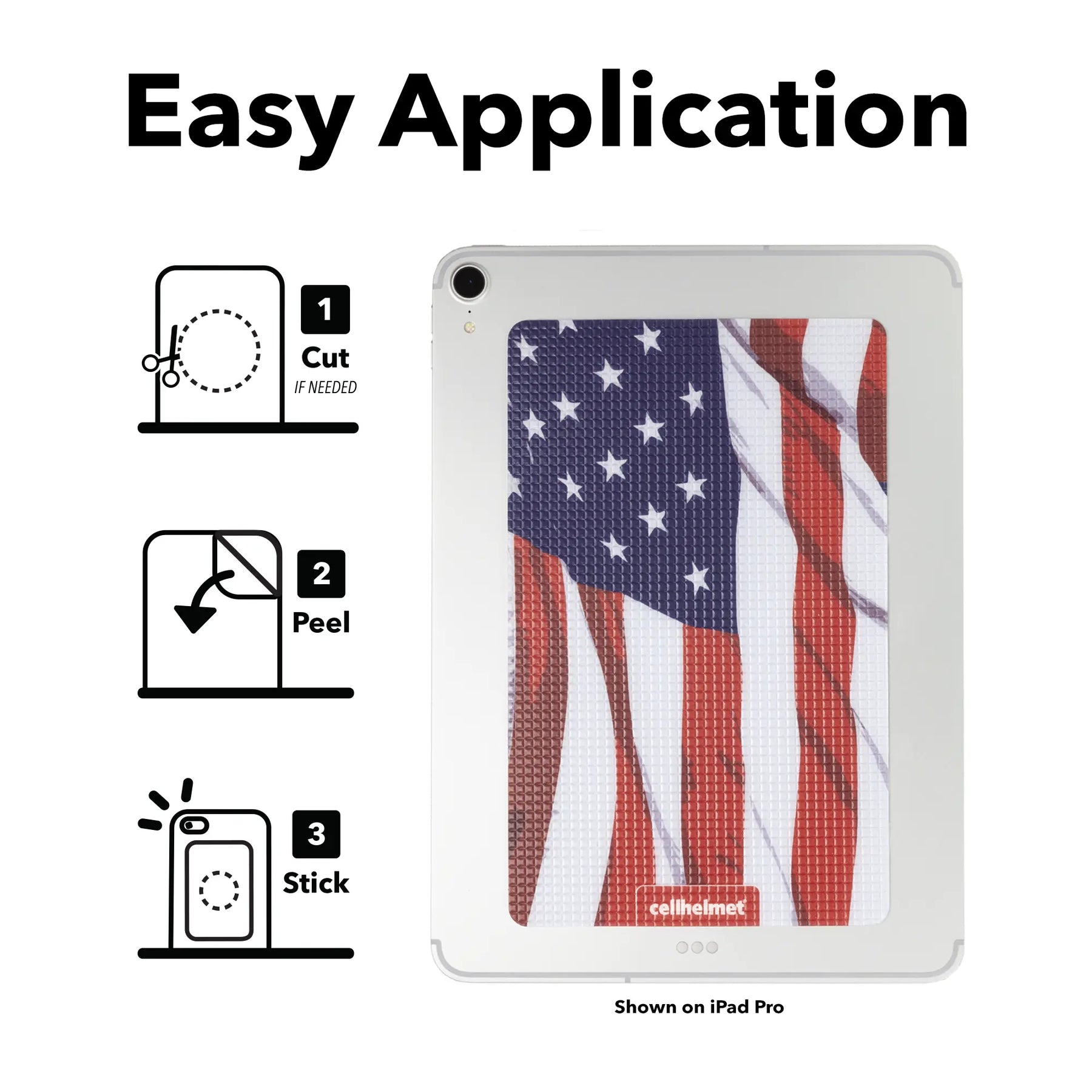 tackbacks American Flag Tablet - - - cellhelmet