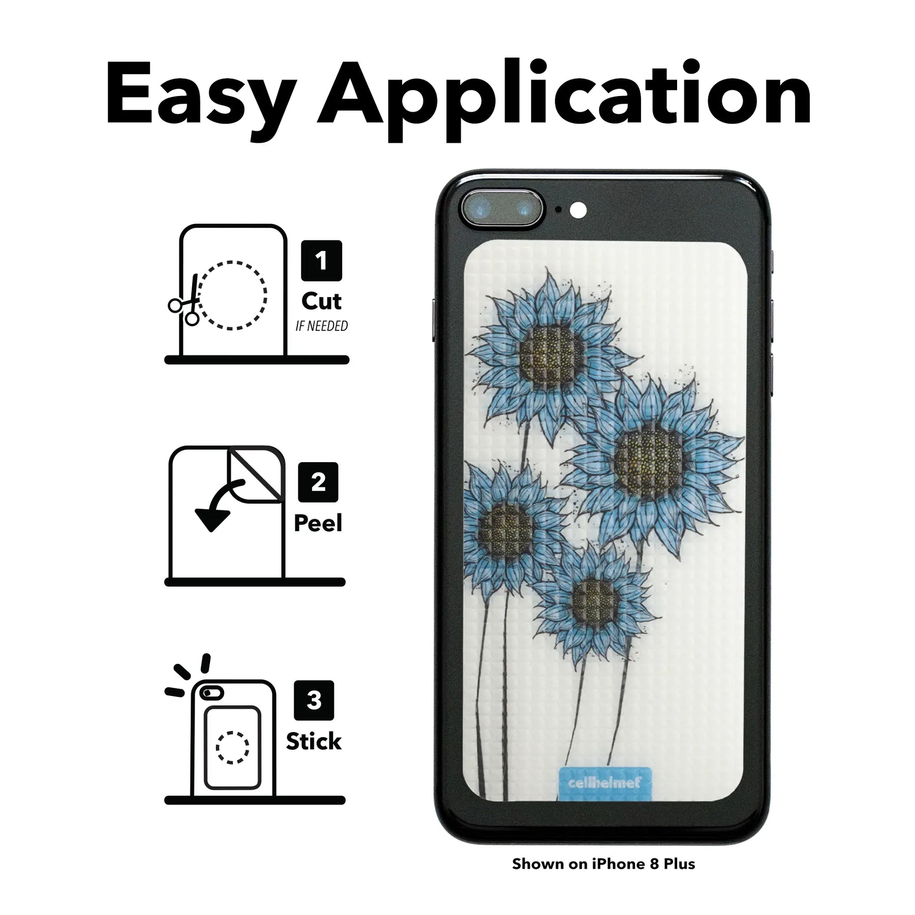 tackbacks Blue Sunflower Phone XL - - - cellhelmet
