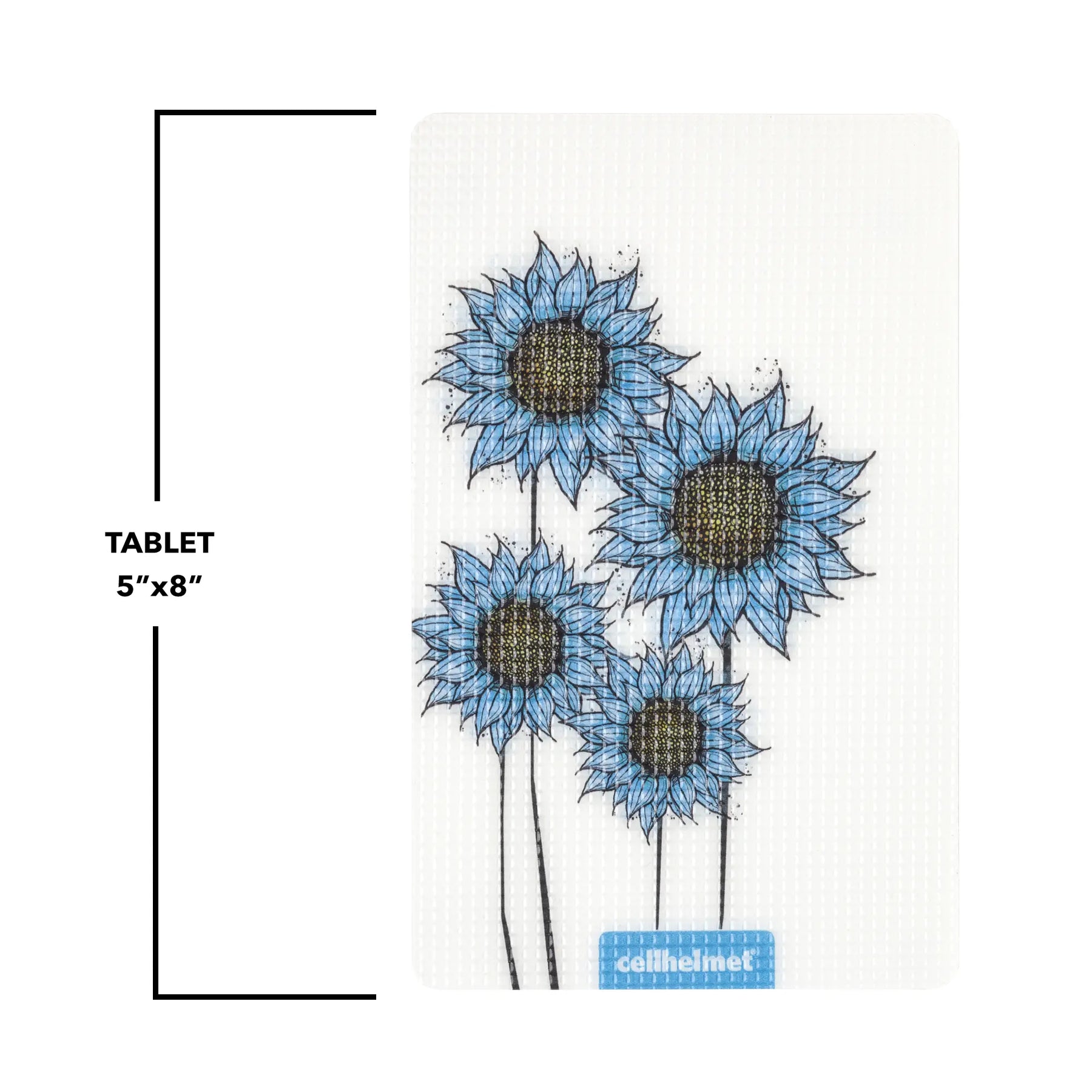 tackbacks Blue Sunflower Tablet - - - cellhelmet
