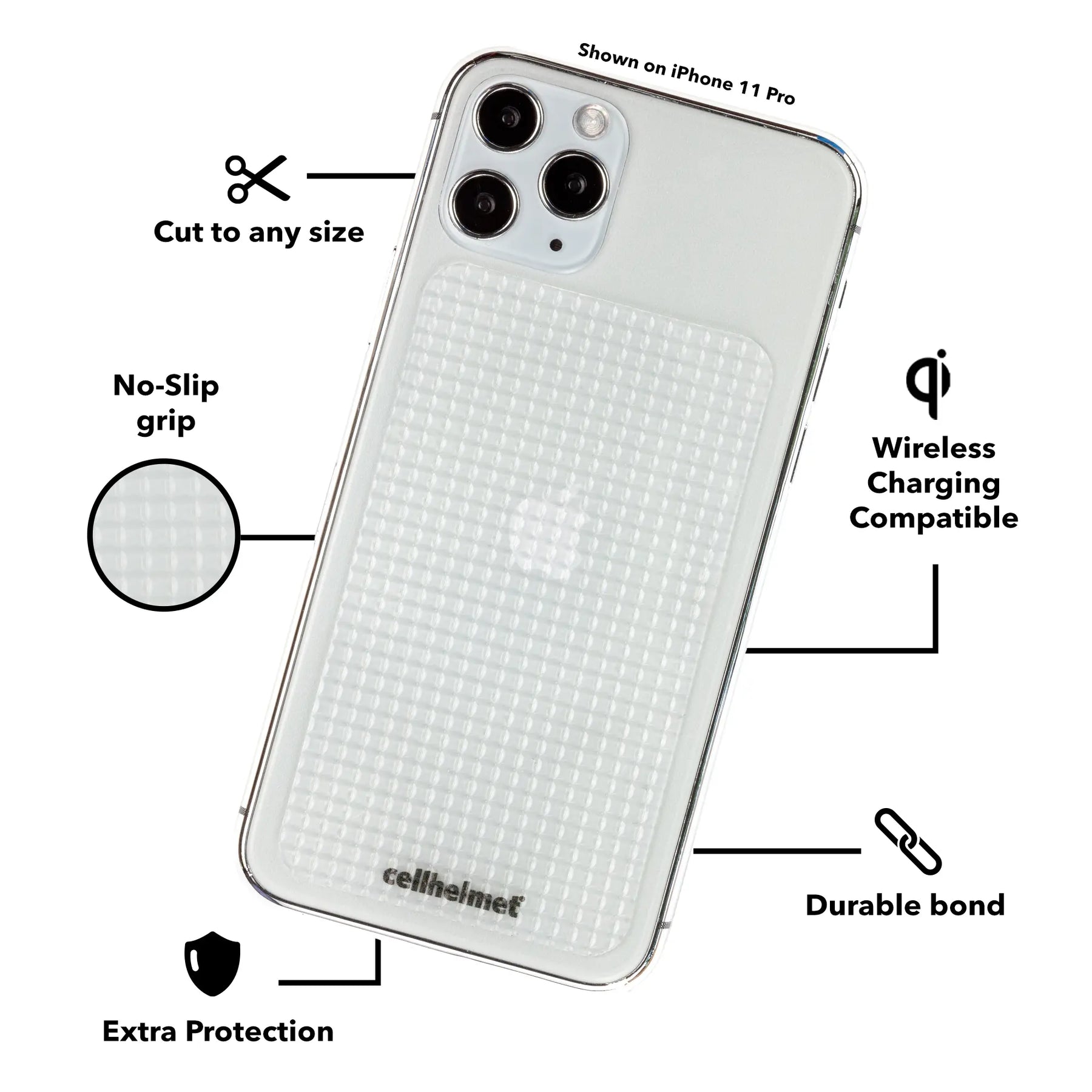 tackbacks Clear Phone Standard - - - cellhelmet