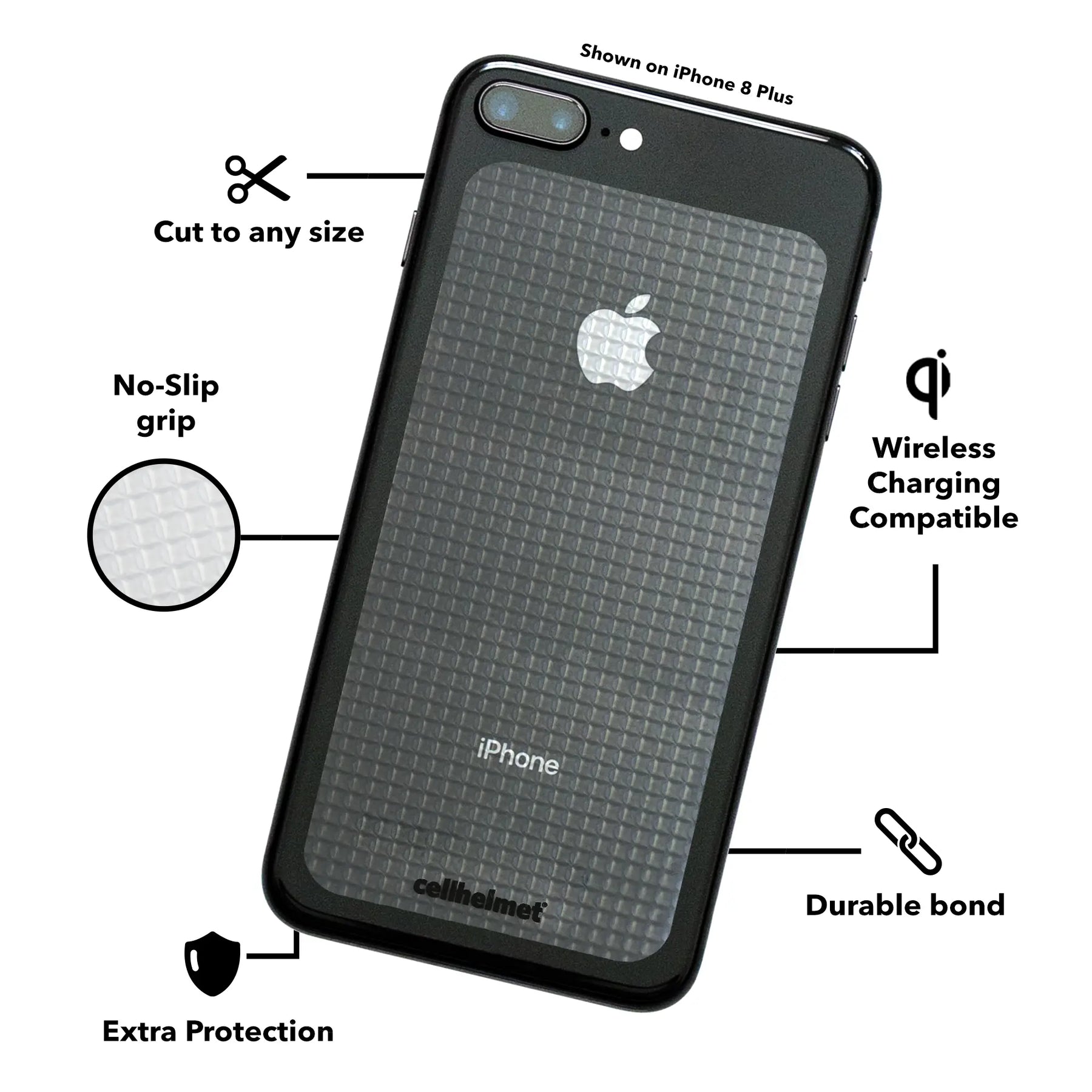 tackbacks Clear Phone XL - - - cellhelmet