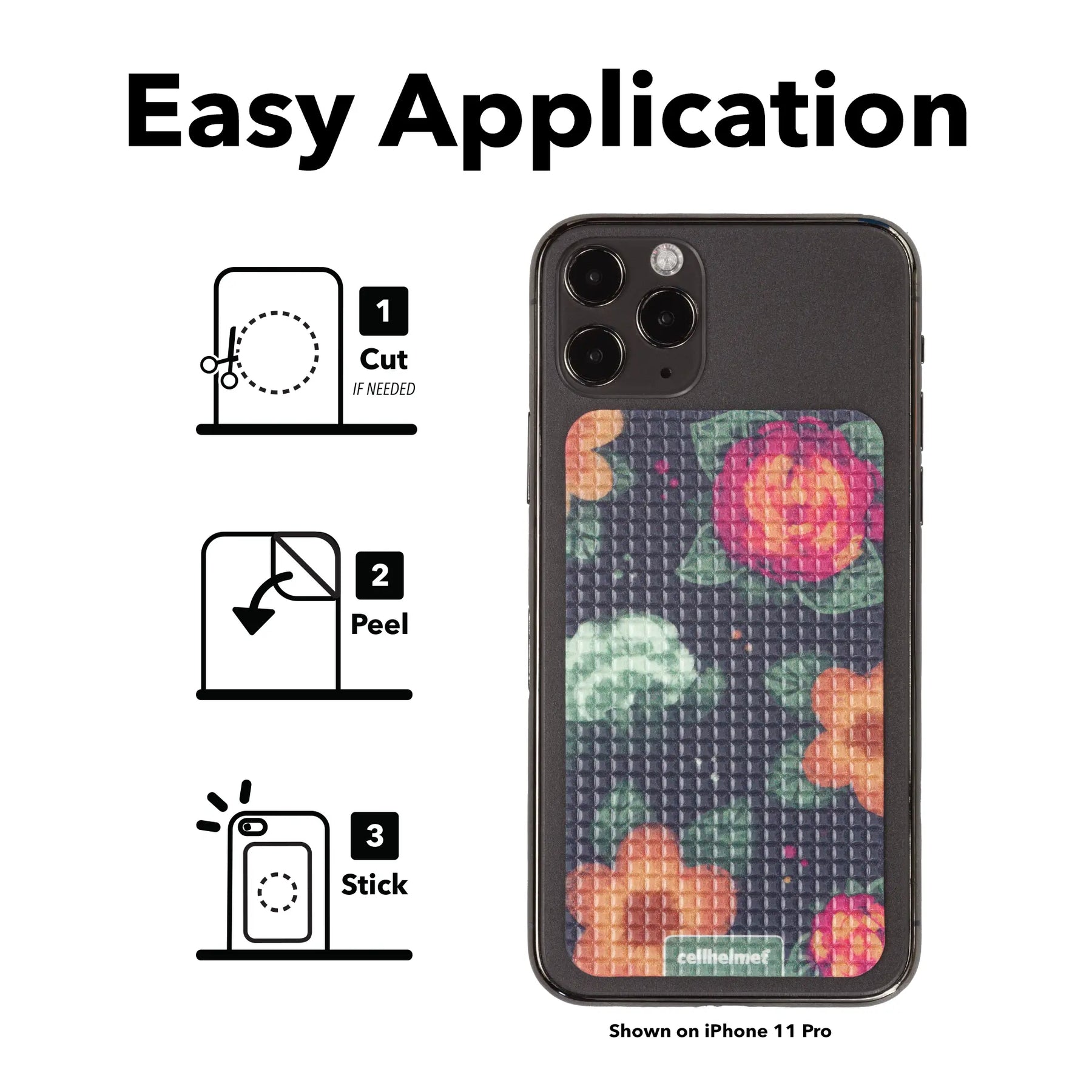 tackbacks Painted Floral Phone Standard - - - cellhelmet