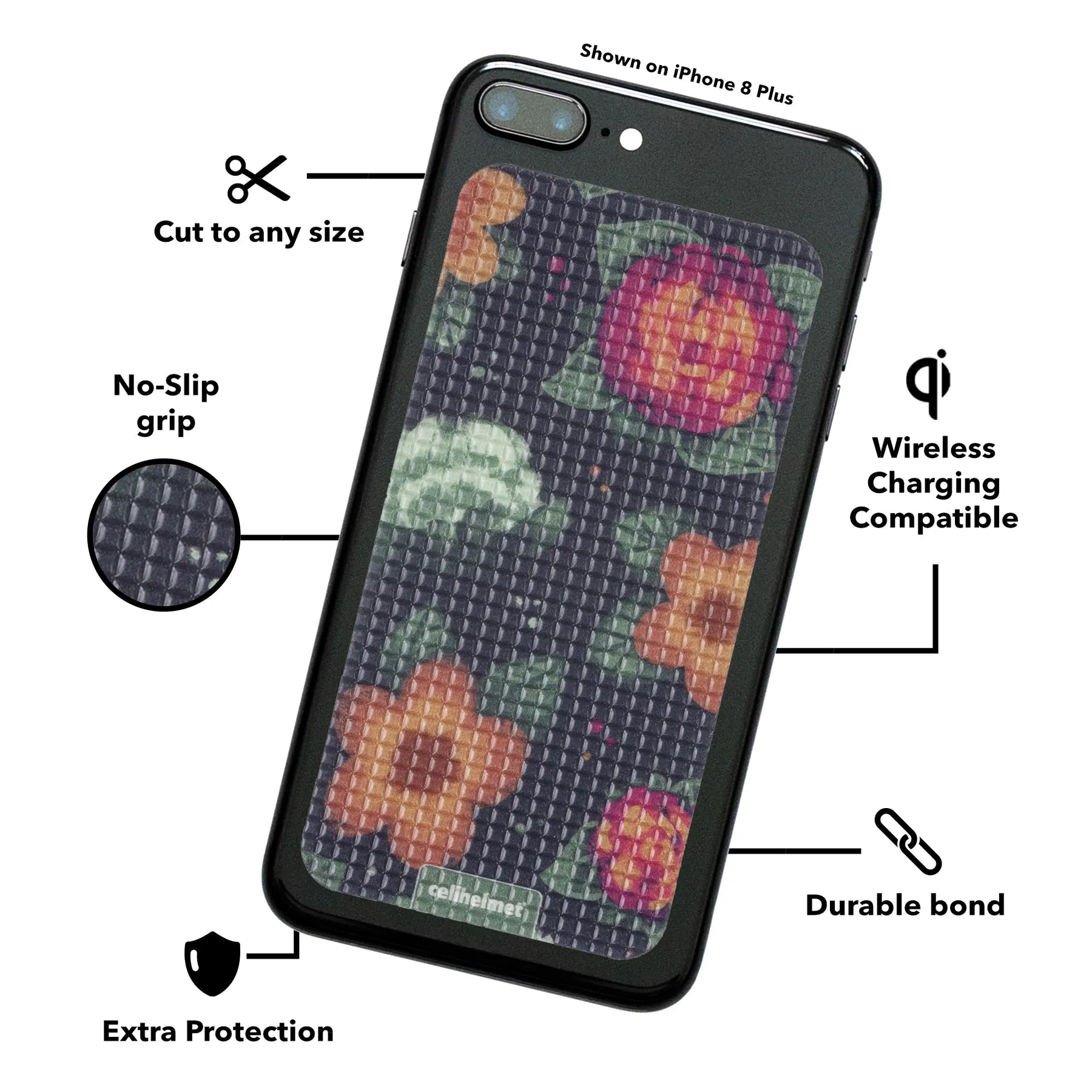 tackbacks Painted Floral Phone XL - - - cellhelmet