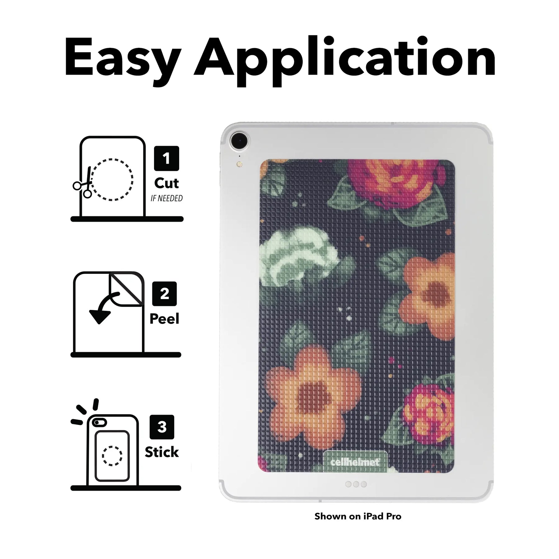 tackbacks Painted Floral Tablet - - - cellhelmet