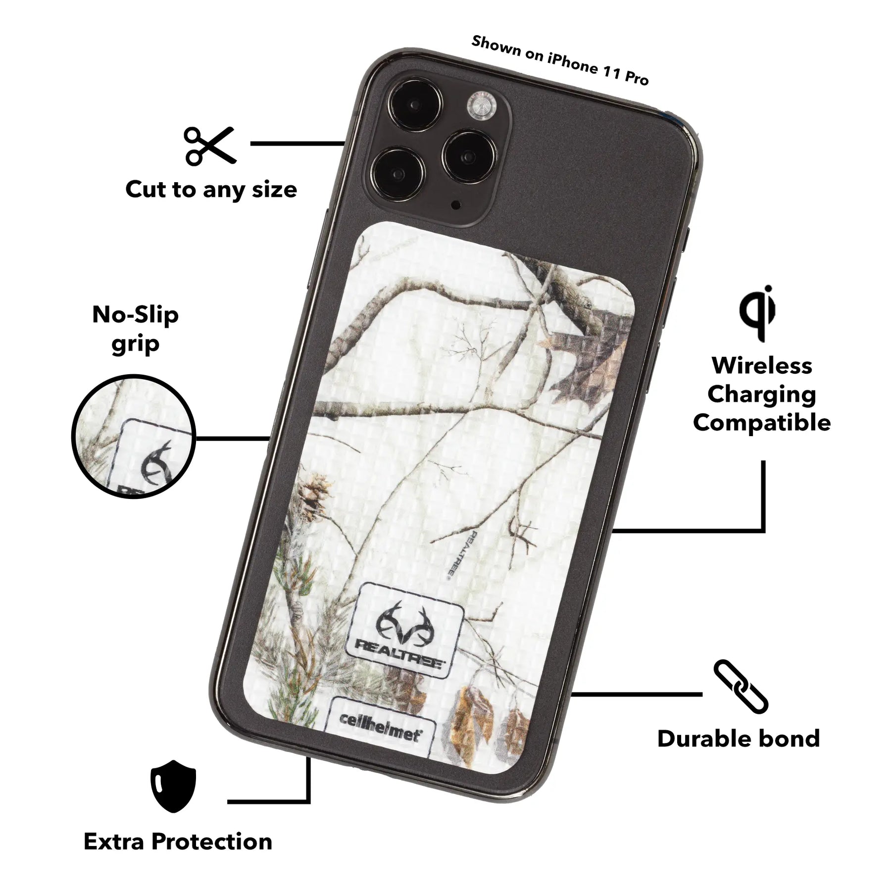 tackbacks Realtree AP Snow Phone Standard - - - cellhelmet