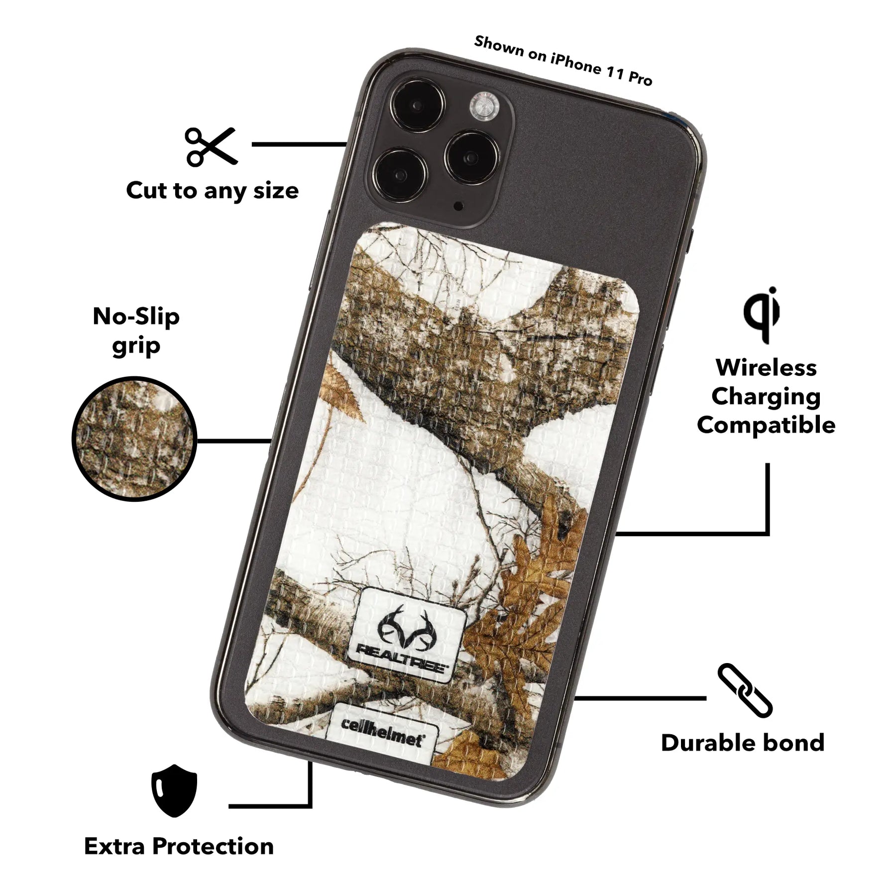 tackbacks Realtree Edge Snow Phone Standard - - - cellhelmet