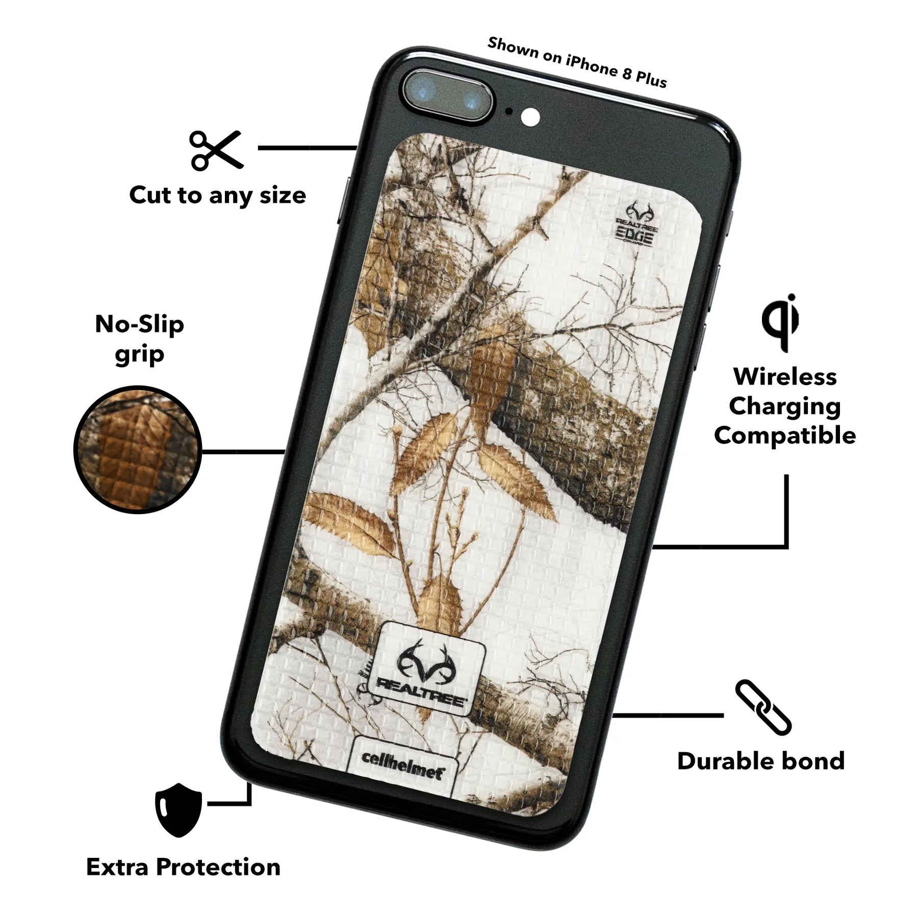 tackbacks Realtree Edge Snow Phone XL - - - cellhelmet