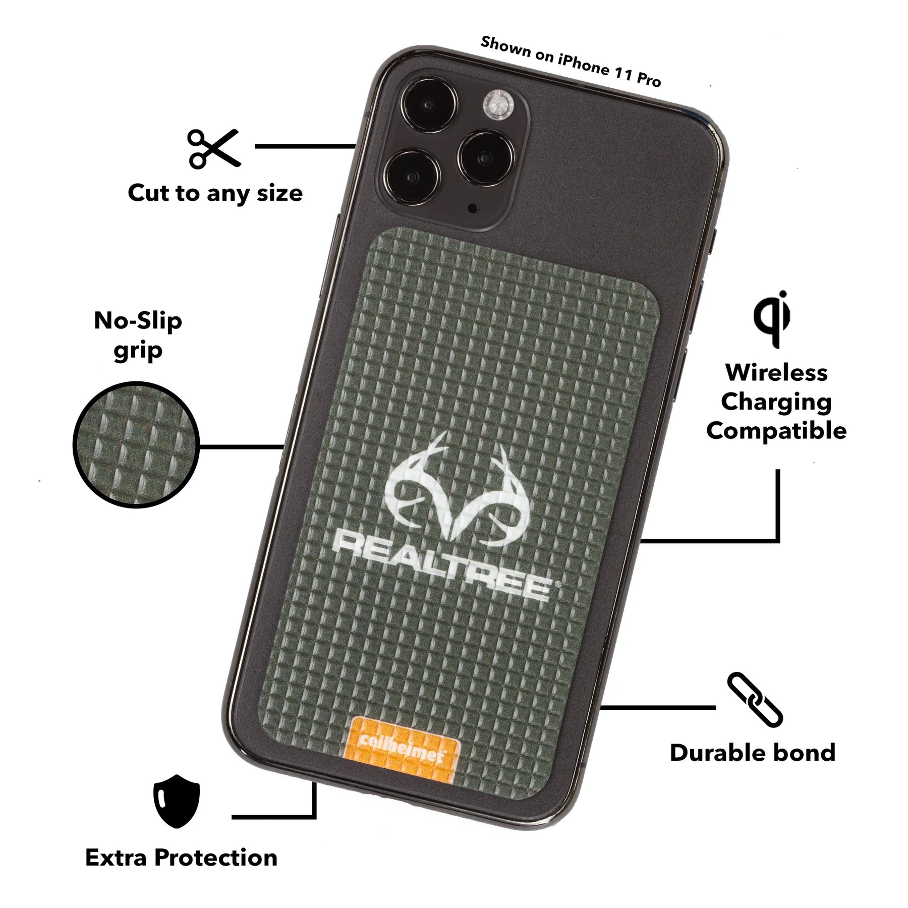 tackbacks Realtree Logo Phone Standard - - - cellhelmet