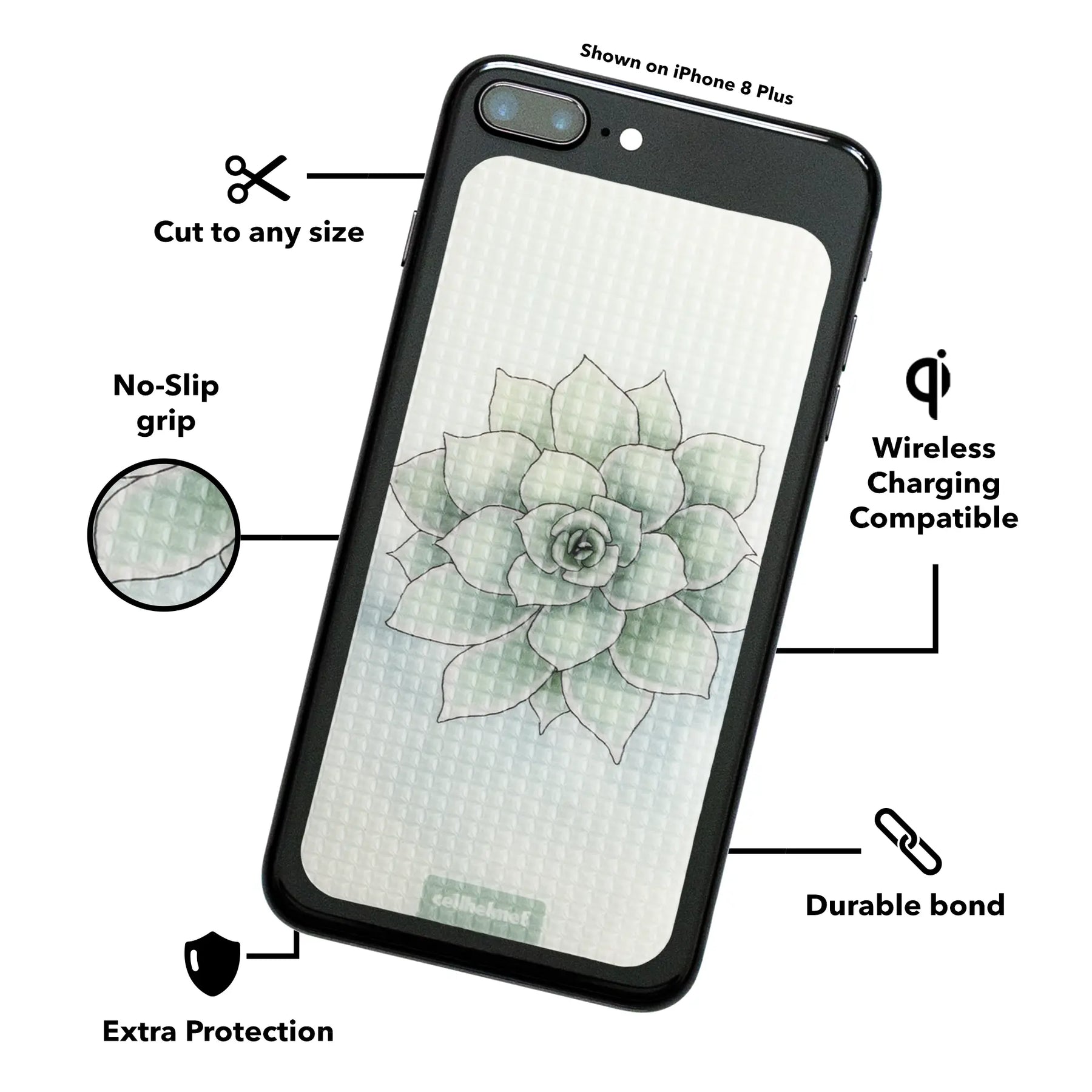 tackbacks Succulent Phone XL - - - cellhelmet