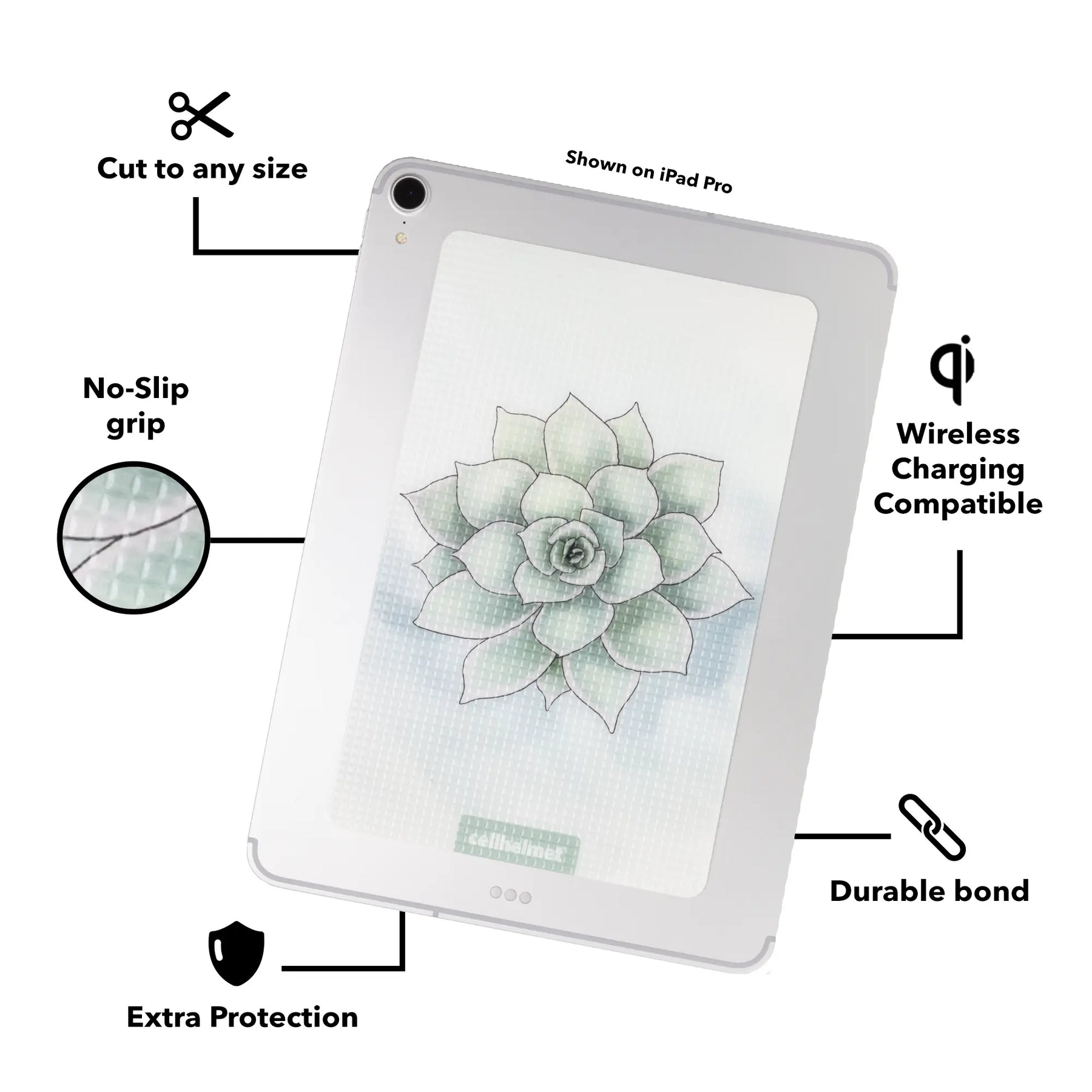tackbacks Succulent Tablet - - - cellhelmet