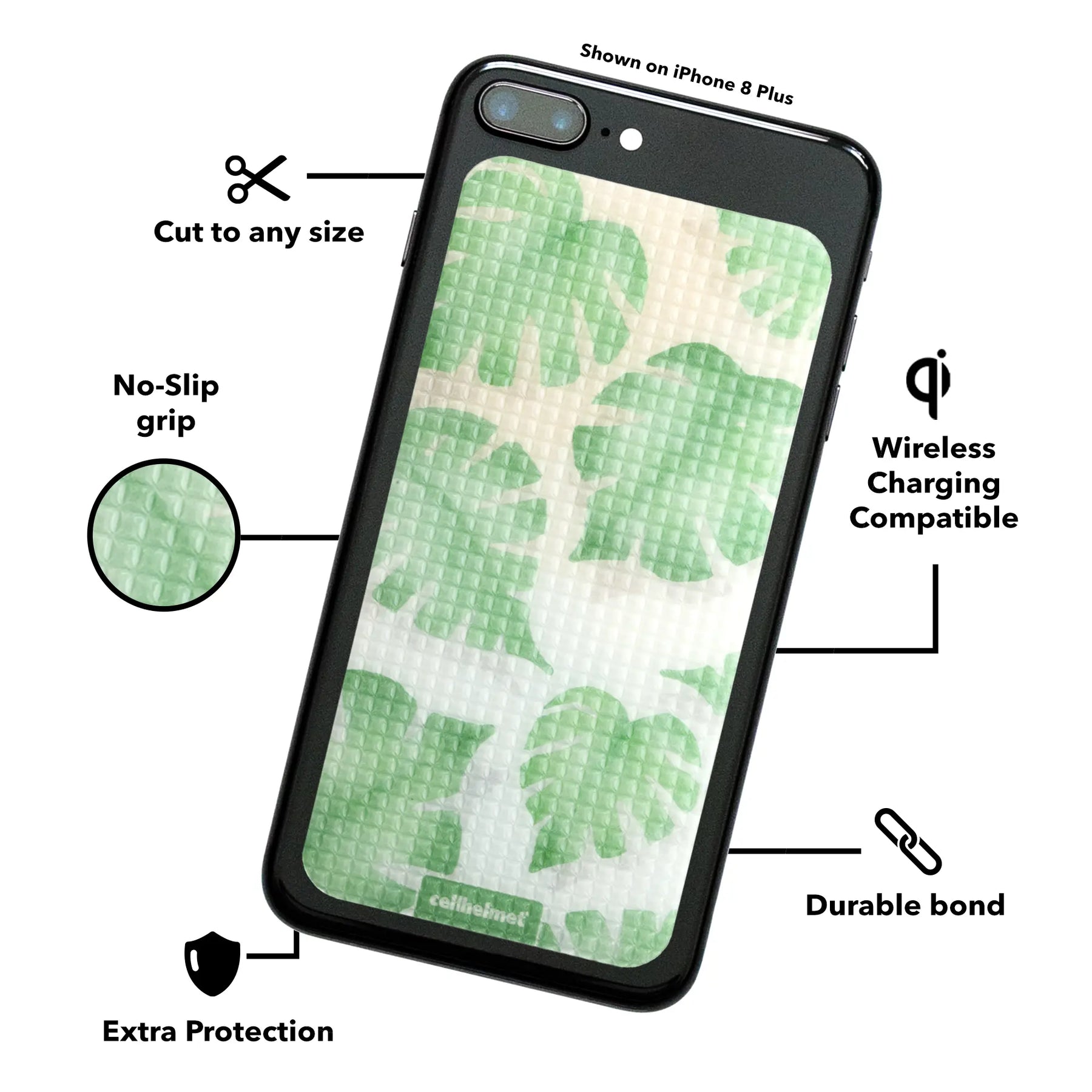 tackbacks Tropical Monstera Phone XL - - - cellhelmet