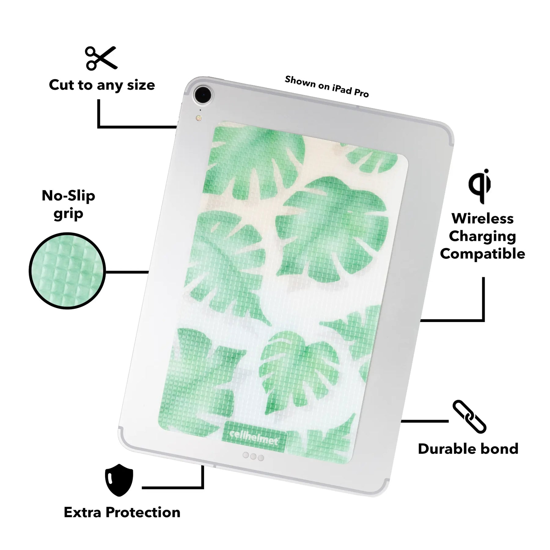 tackbacks Tropical Monstera Tablet - - - cellhelmet